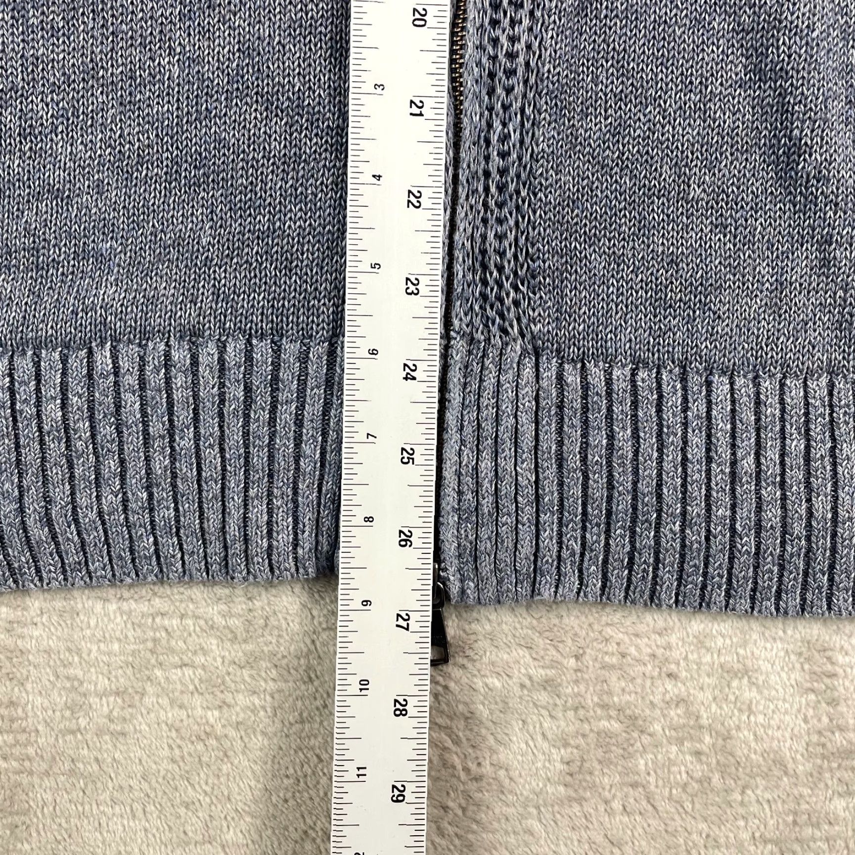 Banana Republic Banana Republic Jacket Men XL Blue Knit Mock Neck Full Zip Linen Bomber Preppy Casual Size US XL / EU 56 / 4 - 7 Thumbnail