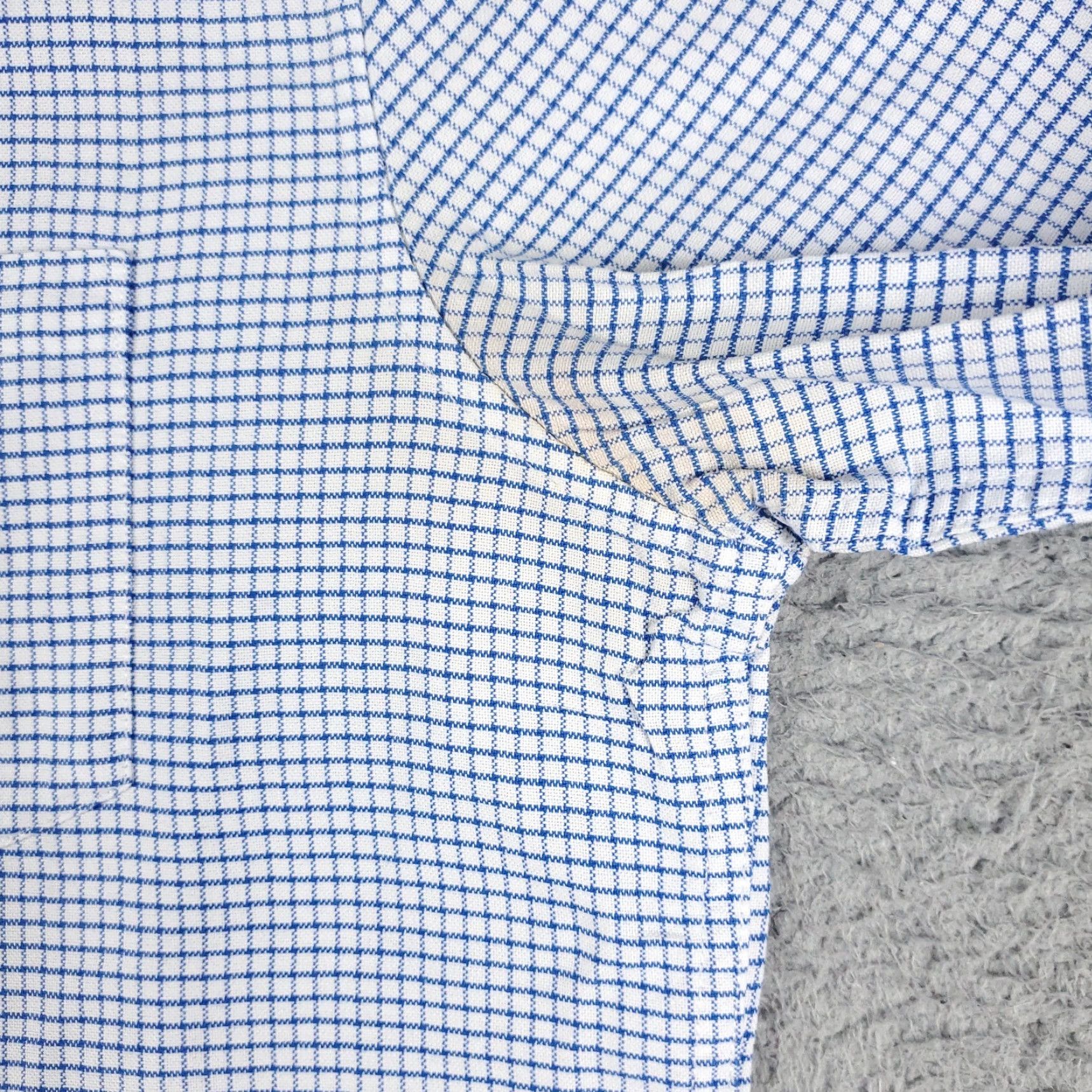 American Eagle Outfitters American Eagle Outfitters Shirt Medium Blue Check Button-Up Long Sleeve Cotton Casual Mens Size US M / EU 48-50 / 2 - 4 Thumbnail