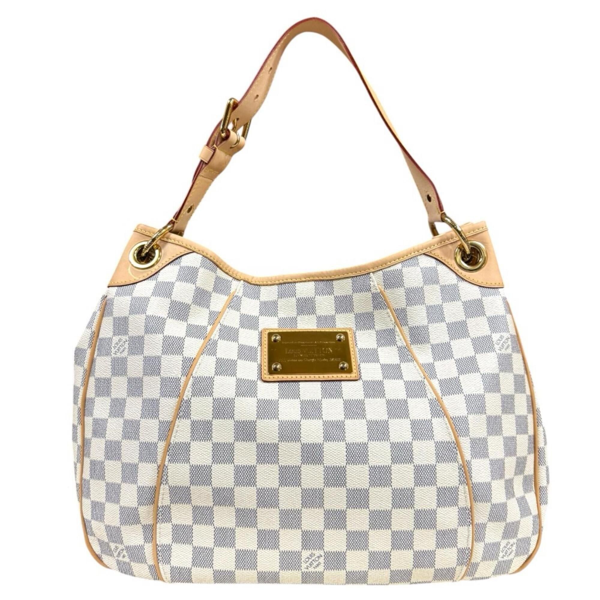 Louis Vuitton Louis Vuitton Galliera PM Damier Azur Shoulder Bag, Canvas N55215 White, Women's LOUIS VUITTON Size ONE SIZE - 1 Thumbnail