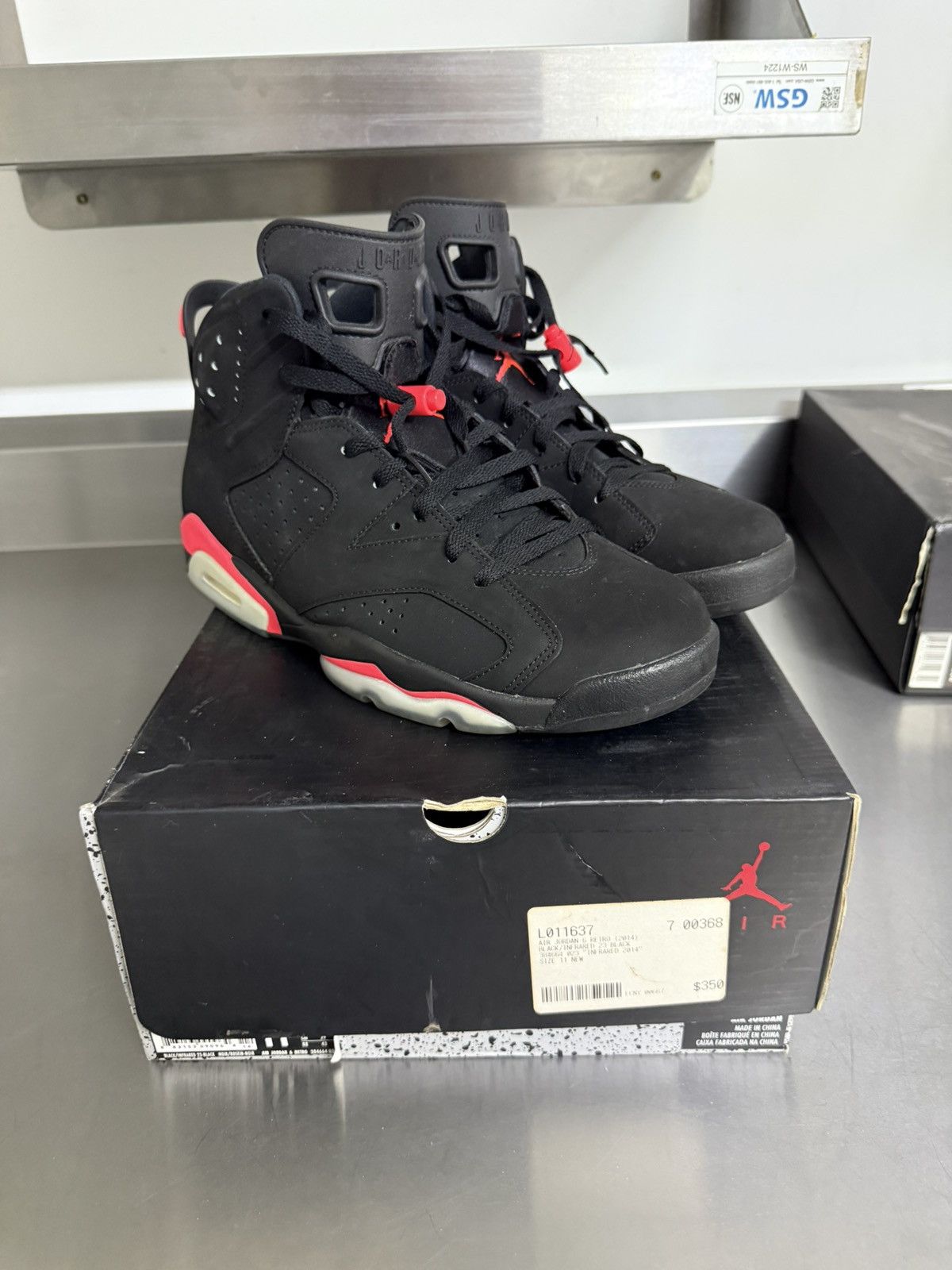 Jordan Brand Jordan 6 infrared black Size US 11 / EU 44 - 1 Thumbnail