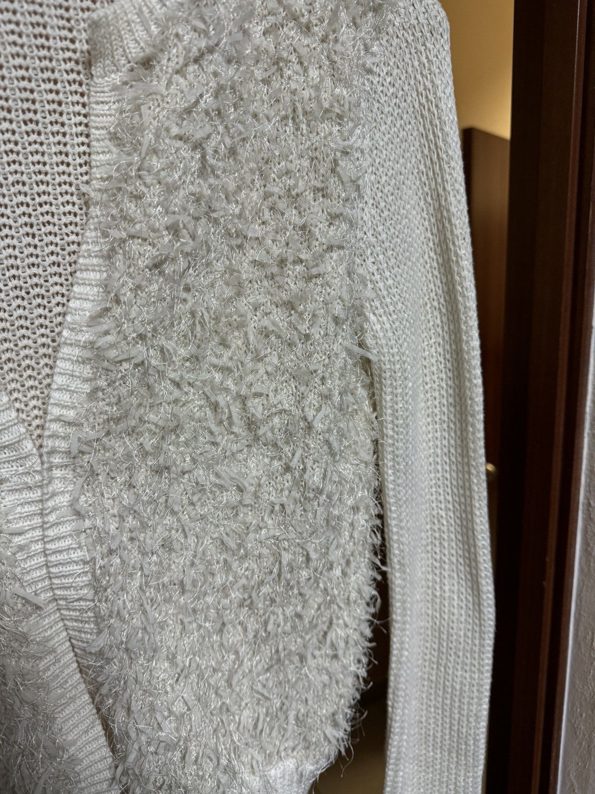 Yohji Yamamoto Vintage Mohair Fur Imitation Knit Sweater Cardigan Size US S / EU 44-46 / 1 - 3 Thumbnail