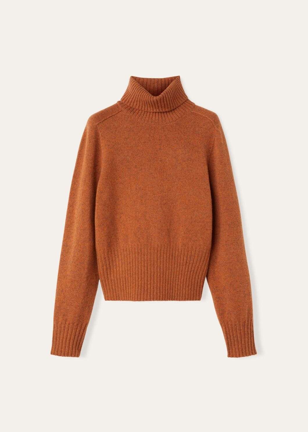 Loro Piana o1w1db10825 FAO6207 Mastallone Turtleneck Sweater in Orange Size M / US 6-8 / IT 42-44 - 1 Thumbnail