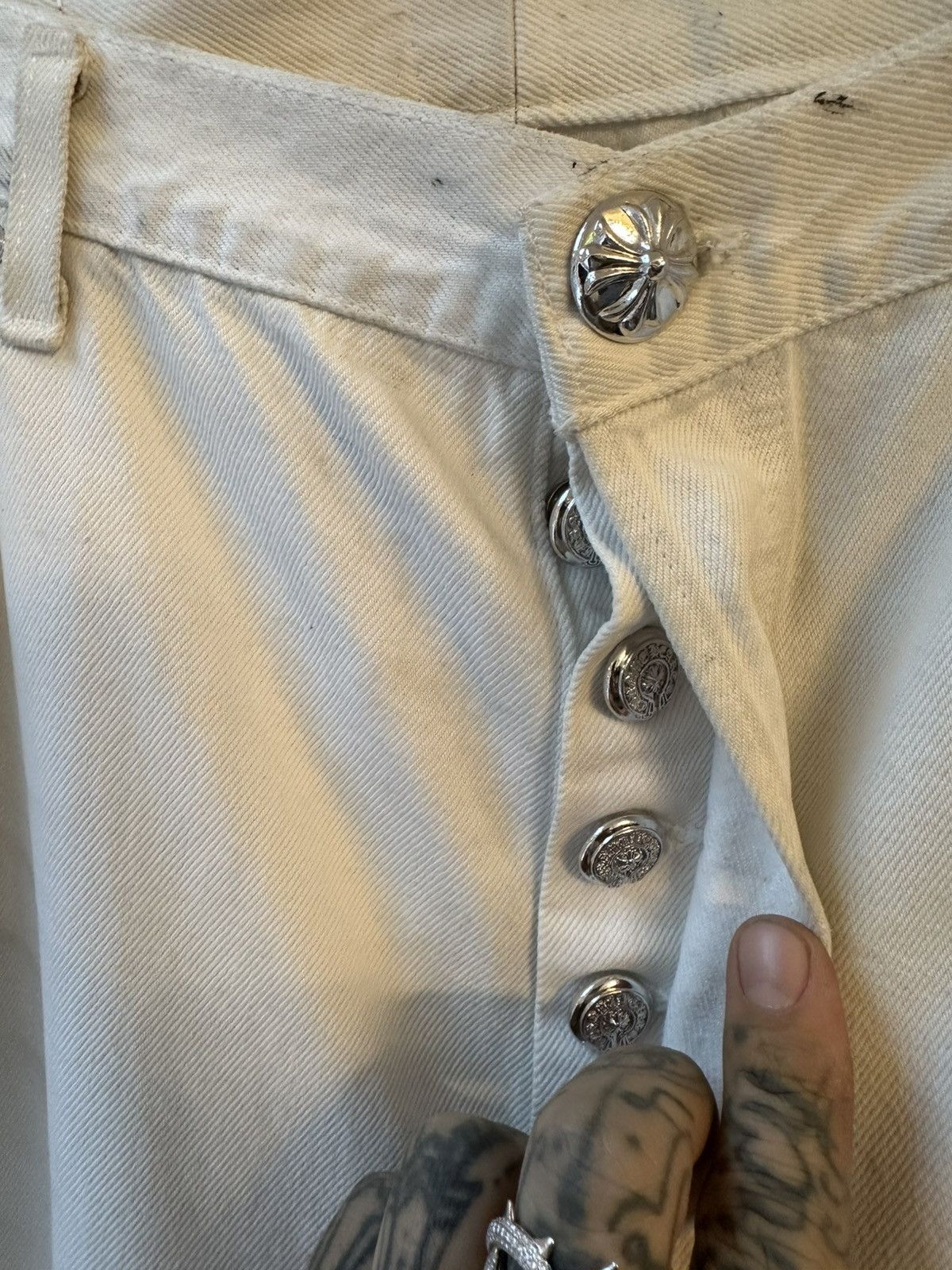 Chrome Hearts Chrome Hearts St. BARTHS rare levi cross patch jeans Size US 36 / EU 52 - 5 Thumbnail