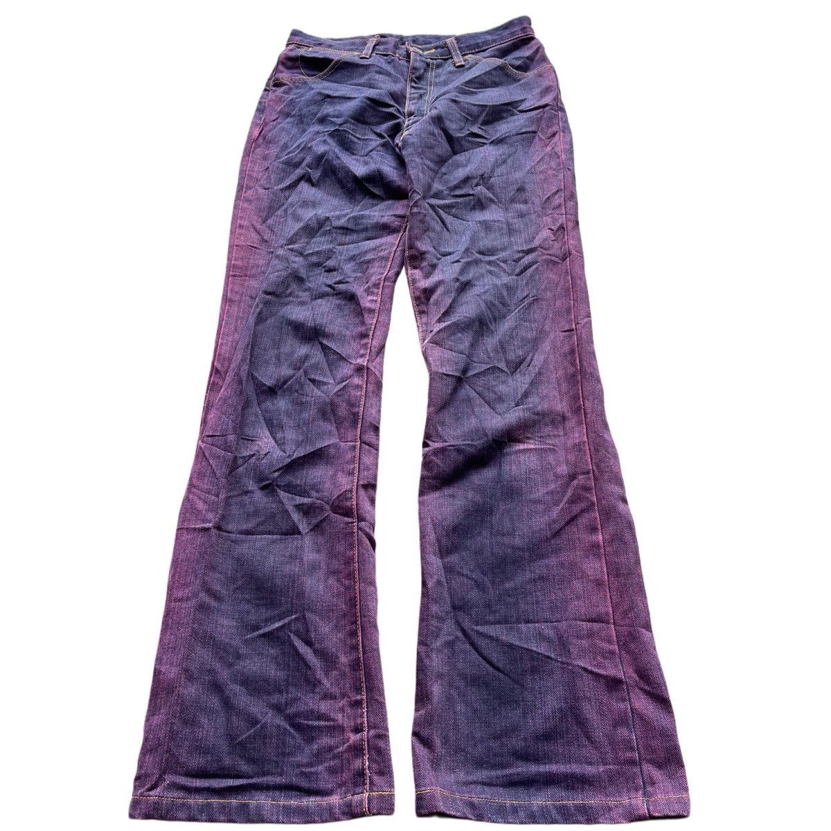 Japanese Brand × Wrangler Wrangler Flared Cut Red Washed Size 28" / US 6 / IT 42 - 2 Thumbnail