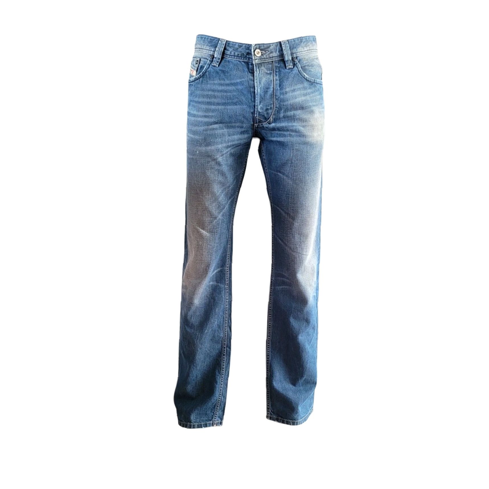 Diesel Diesel Larkee Jeans – W33 L32 – Wash 008ZT – Made in Italy – Blue – Regular Fit – Men’s – 33x32 Size US 33 - 3 Thumbnail