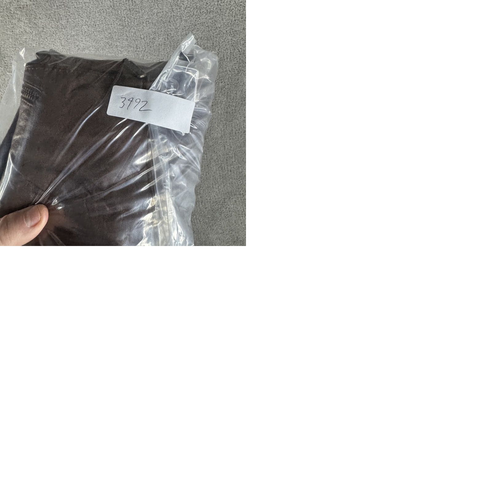 Vintage Halogen Leather Jacket Womens L Brown Moto Asymmetrical Zip Pockets Lined Jacket Size L / US 10 / IT 46 - 9 Thumbnail