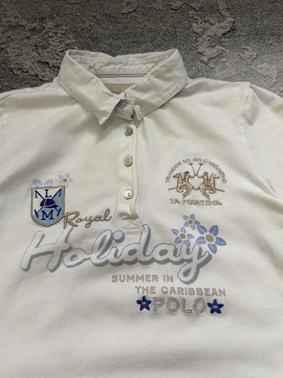La Martina La Martina Royal Holiday Caribbean Polo White Women’s Size S Size S / US 4 / IT 40 - 3 Thumbnail