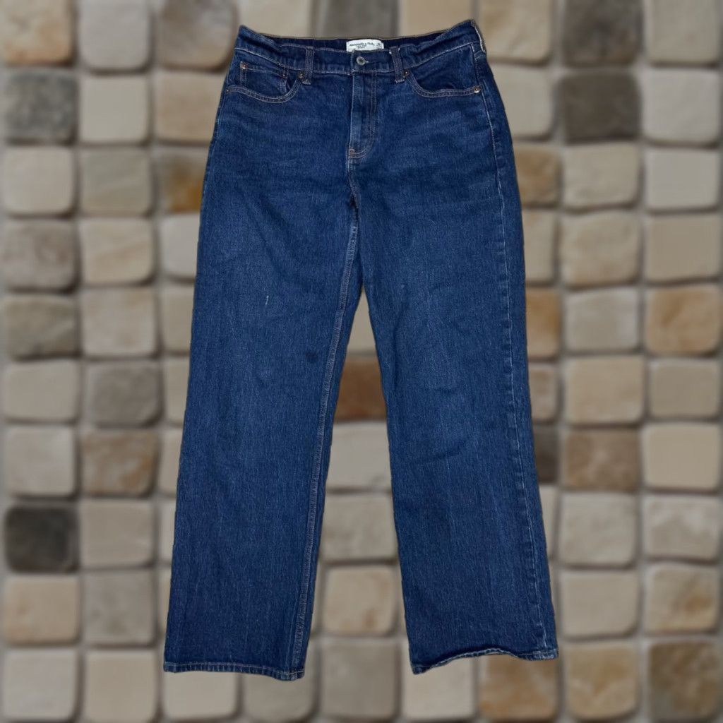 Abercrombie & Fitch Abercrombie & Fitch Jeans Womens 28 Blue Denim Cotton 30x30 Vintage No Size 28" / US 6 / IT 42 - 1 Thumbnail