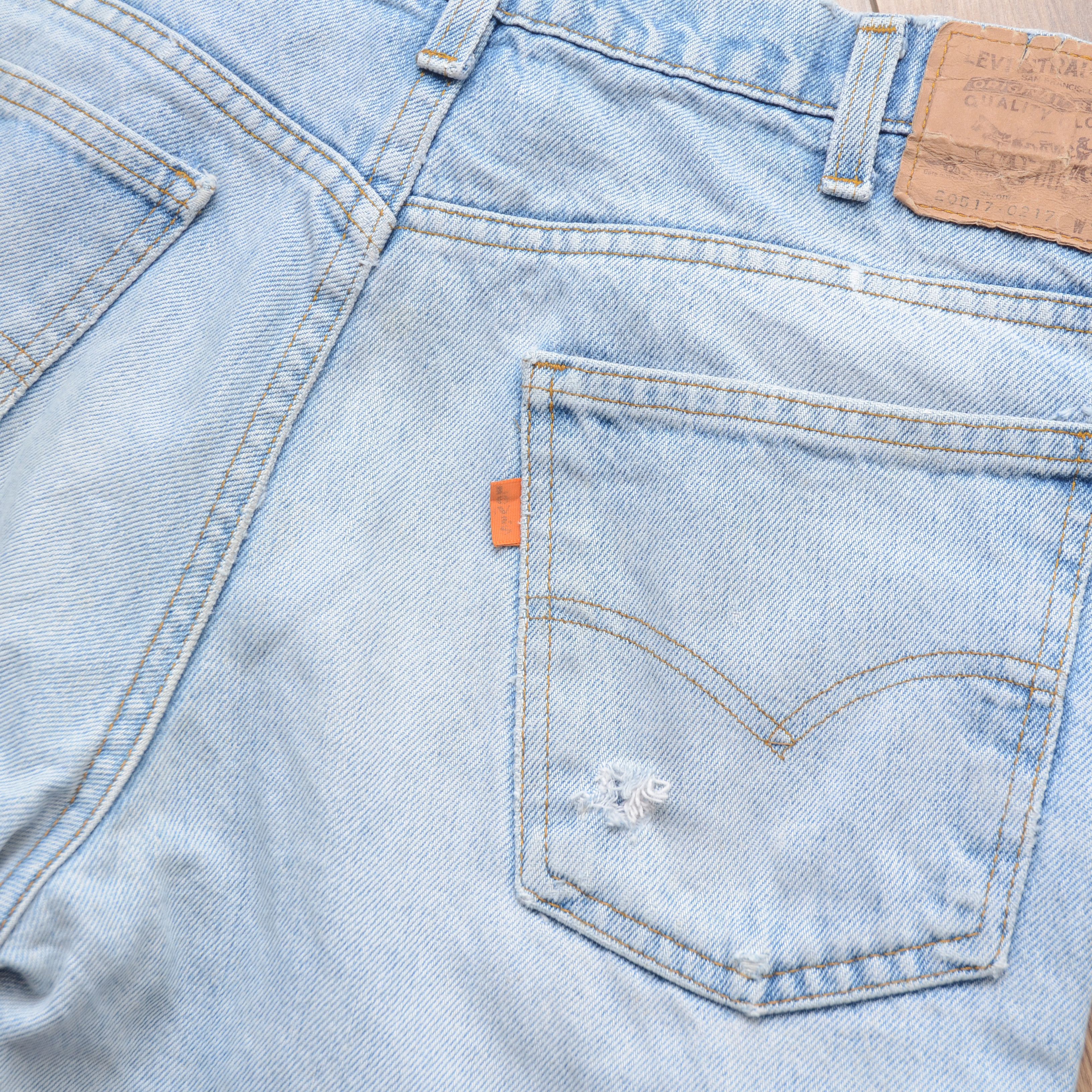 Levi's Vintage Clothing Vintage Rare Levi’s Jeans Blue Thrashed Orange Tab W34 L30 Size US 34 / EU 50 - 8 Thumbnail