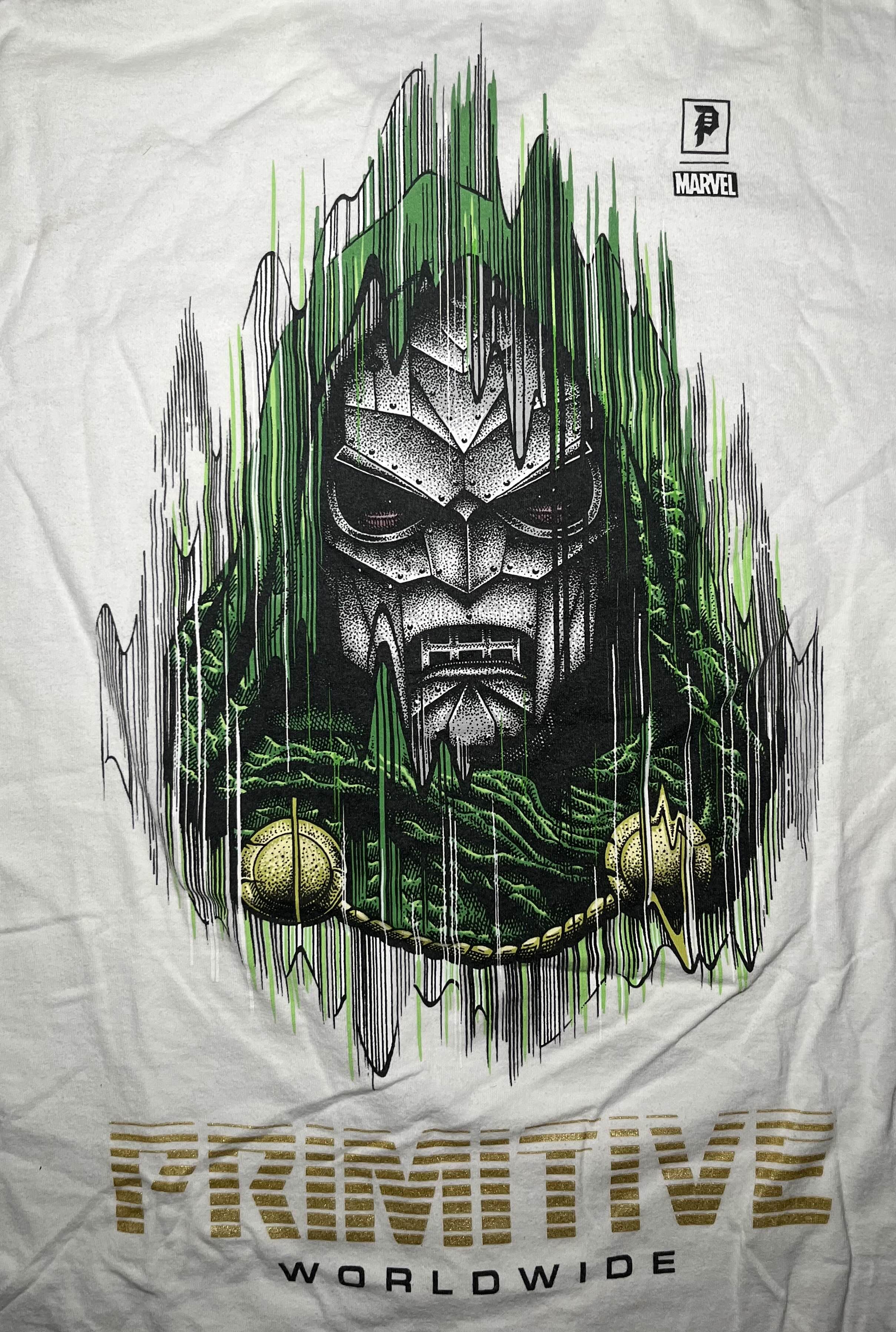 Marvel Comics × Primitive Dr Doom white Primitive Marvel Short Sleeve T-Shirt Size US L / EU 52-54 / 3 - 3 Thumbnail