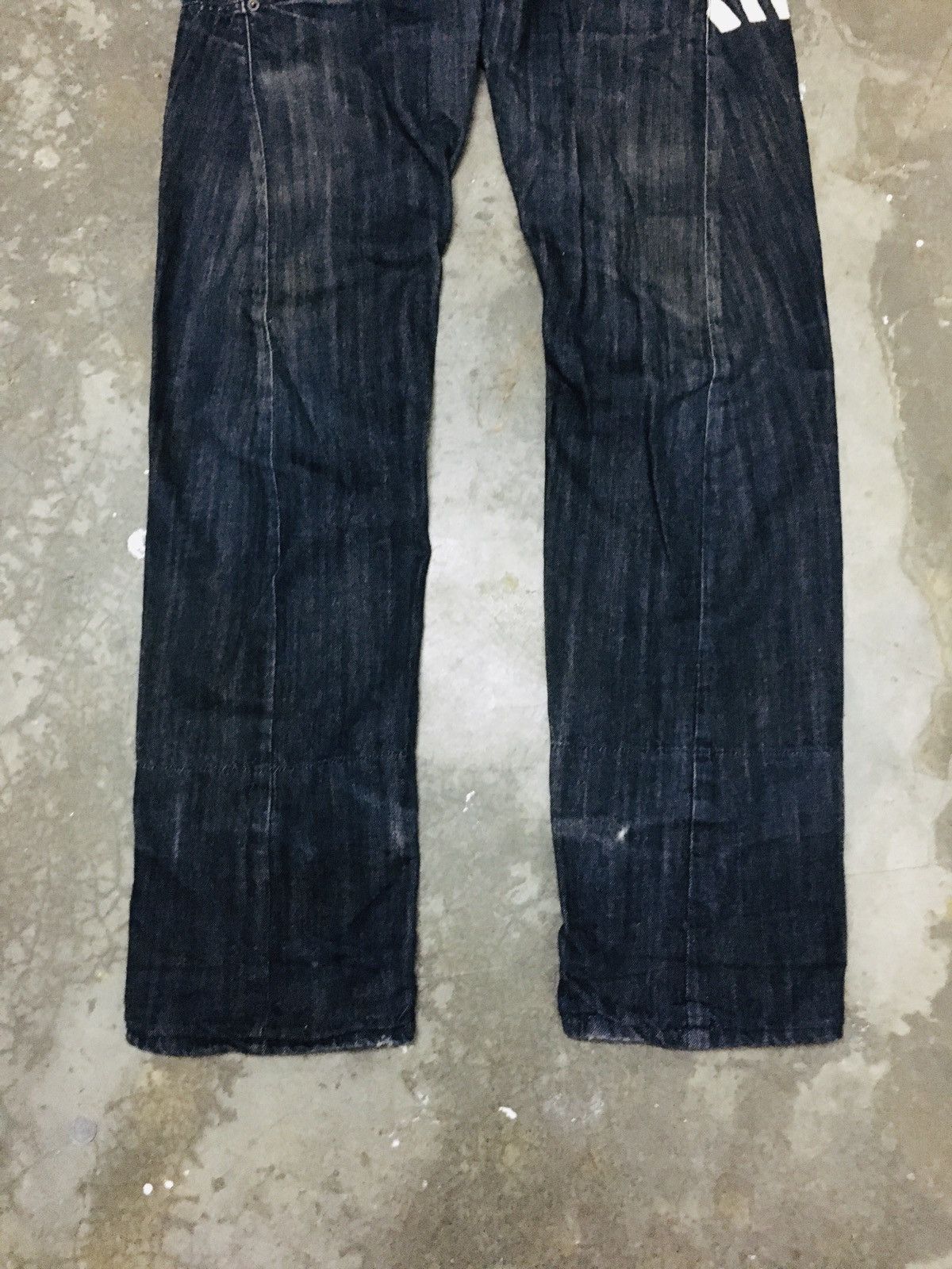 If Six Was Nine × Japanese Brand × Le Grande Bleu (L.G.B.) Sorridere Punk Gothic Distressed Jeans (15) Size US 31 - 3 Thumbnail