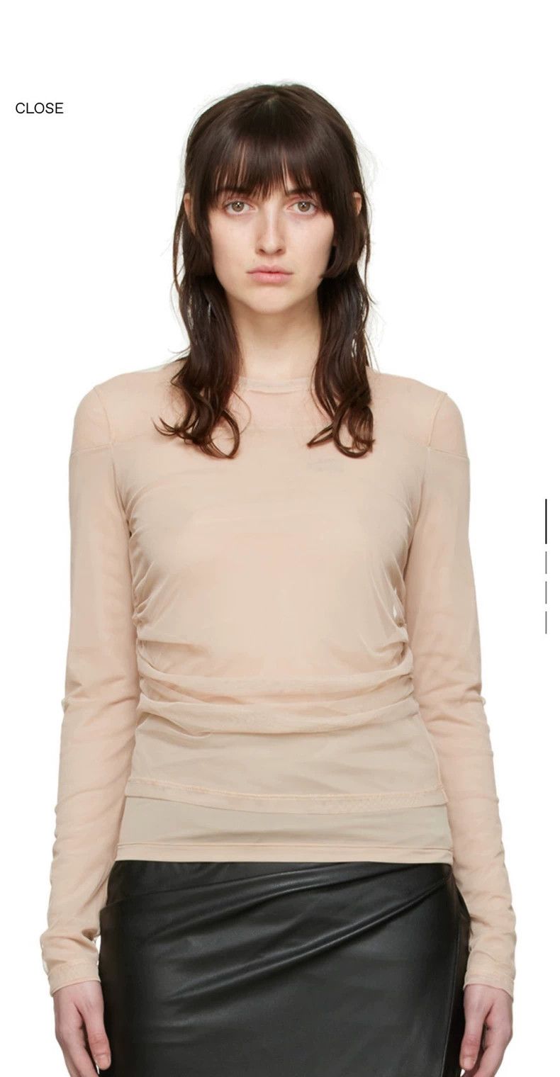 HELMUT LANG Skin-colored long sleeves