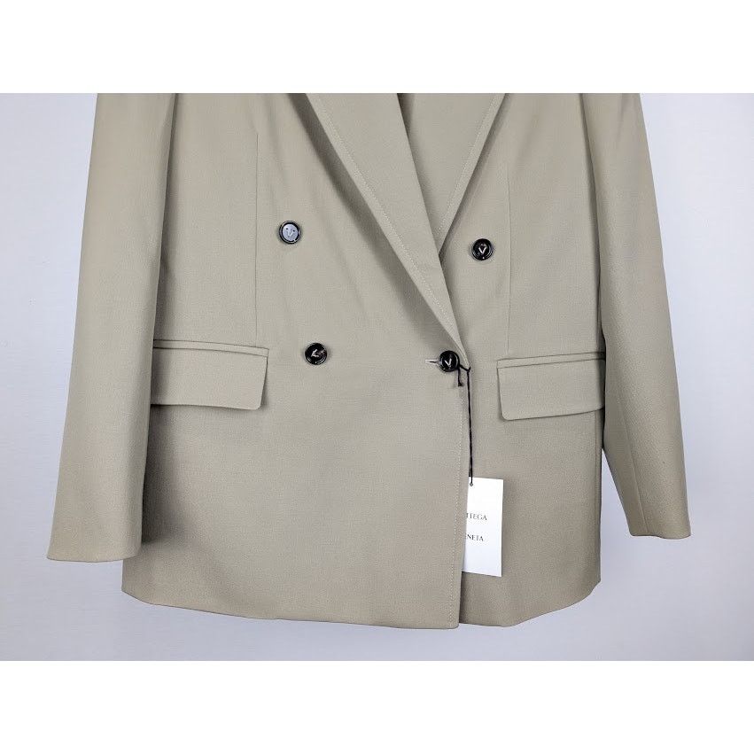 Bottega Veneta o1rshd1 Grain De Poudre Stretcs Jacket in Travertine Size US M / EU 48-50 / 2 - 8 Thumbnail