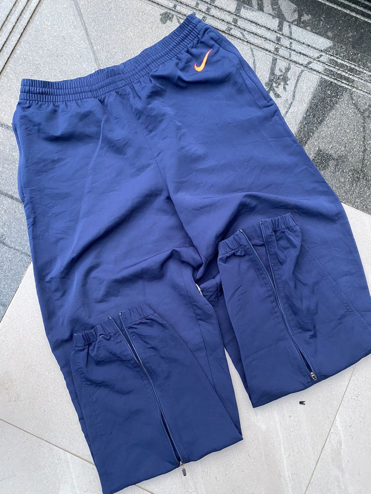 Nike × Vintage 90S NIKE RARE LOGO SWOOSH RETRO Y2K BAGGY TRACK PANTS Size US 32 / EU 48 - 5 Thumbnail