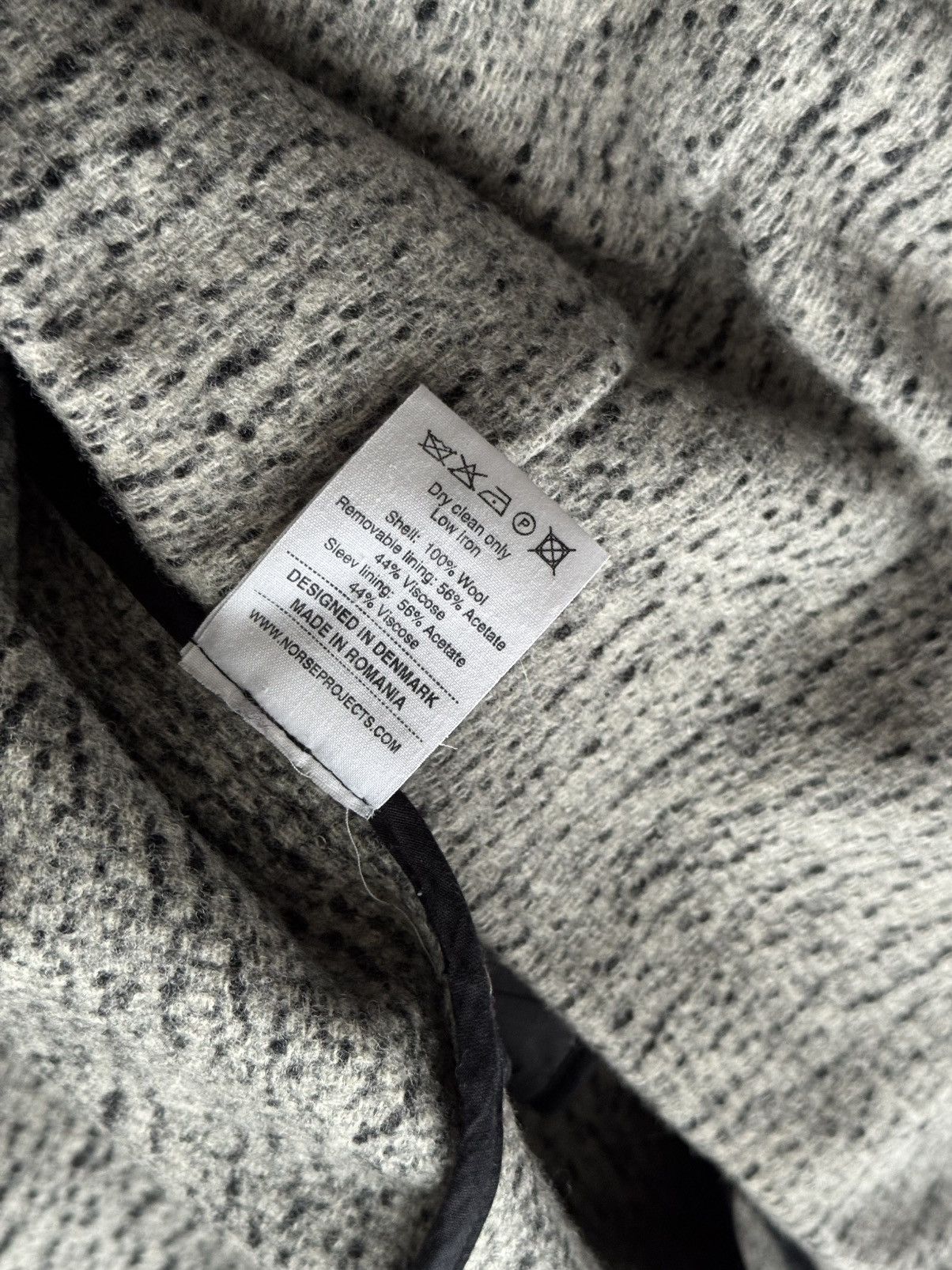 Norse Projects Norse Projects Signet Felt Hooded Coat – Grey Wool Size XS / US 0-2 / IT 36-38 - 12 Thumbnail
