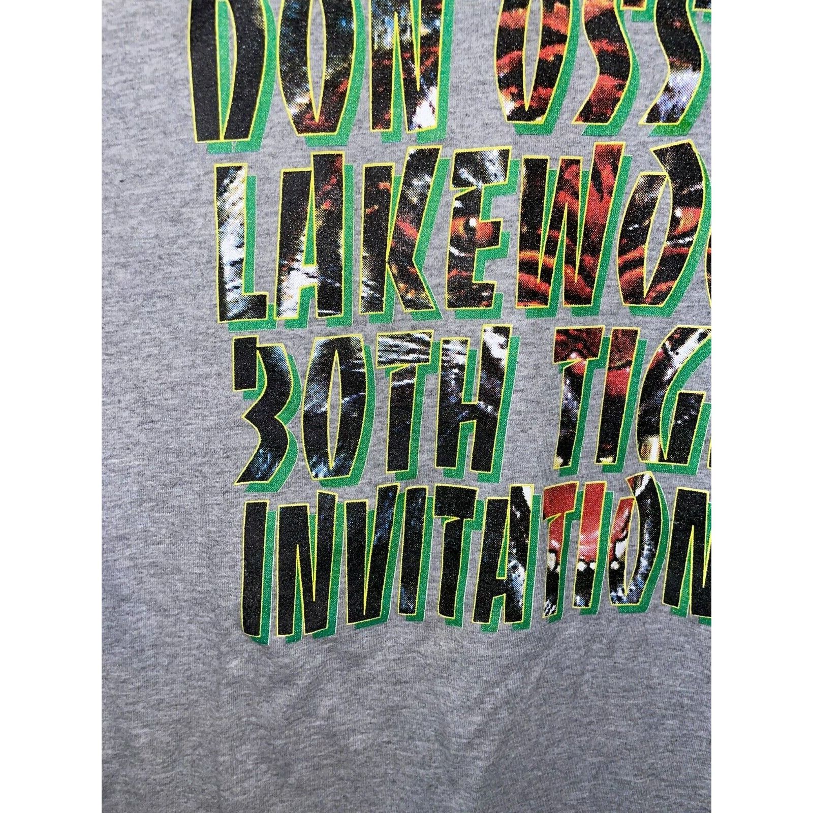 Russell Athletic Vintage Don Osses Lakewood Shirt 30th Tiger Gray Tee 90s XL Size US XL / EU 56 / 4 - 4 Thumbnail