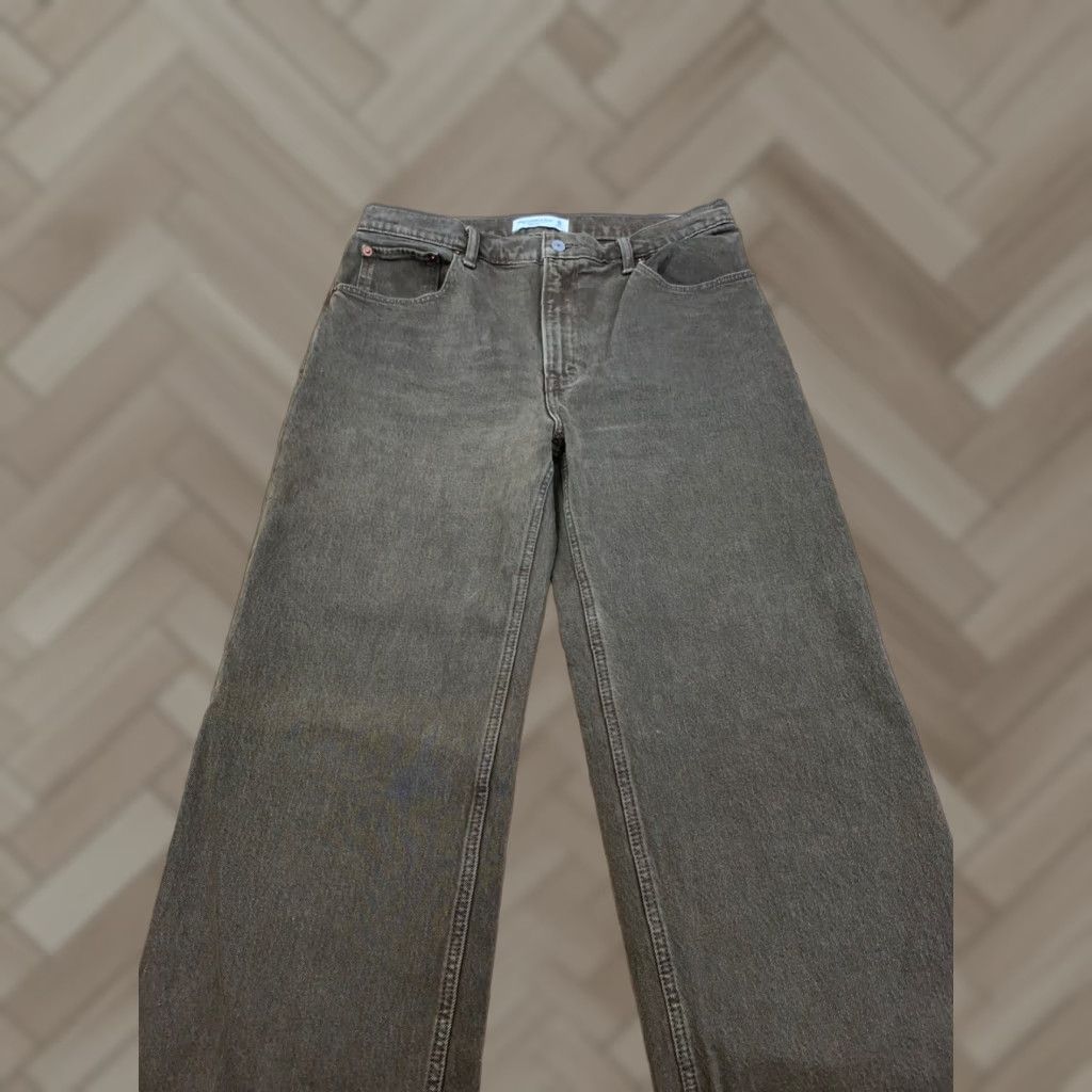 Abercrombie & Fitch Abercrombie & Fitch The 90's Relaxed Jeans High Rise Womens 30/10s 11112 Jeans Brown Denim 90s City Womens Straight High Rise 30 Jeans Size 30" / US 8 / IT 44 - 1 Thumbnail