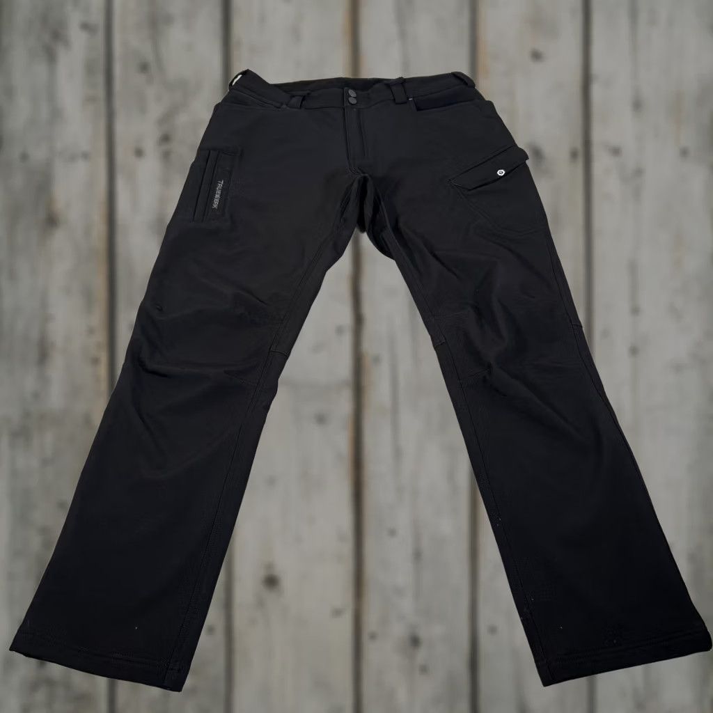 Vintage Truewerk T3 Werkpant Pants Cargo Insulated Black 38W 34L Mens Workwear Stretch Fleece Lined Regular Straight Size US 38 / EU 54 - 1 Thumbnail