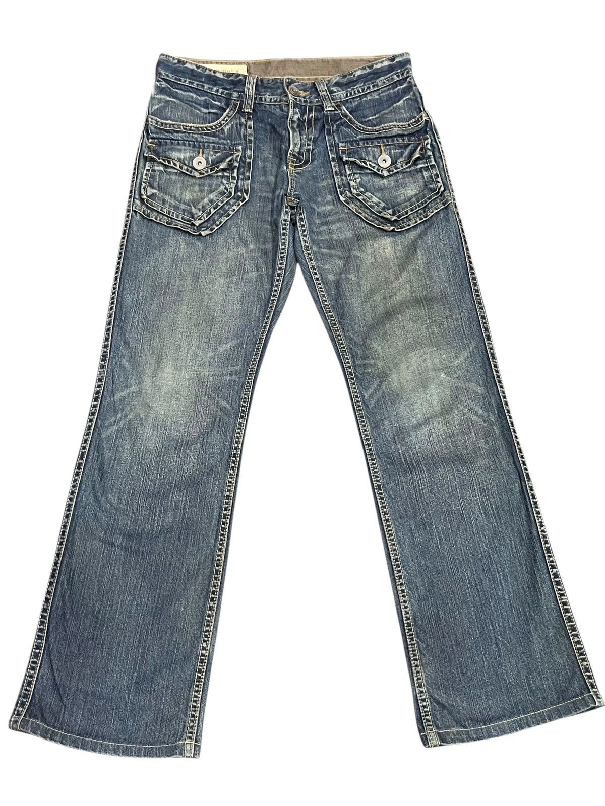 Japanese Brand 🔥Vintage Bush Pants Distressed Rusty Denim Japanese Brand Size US 31 - 1 Thumbnail