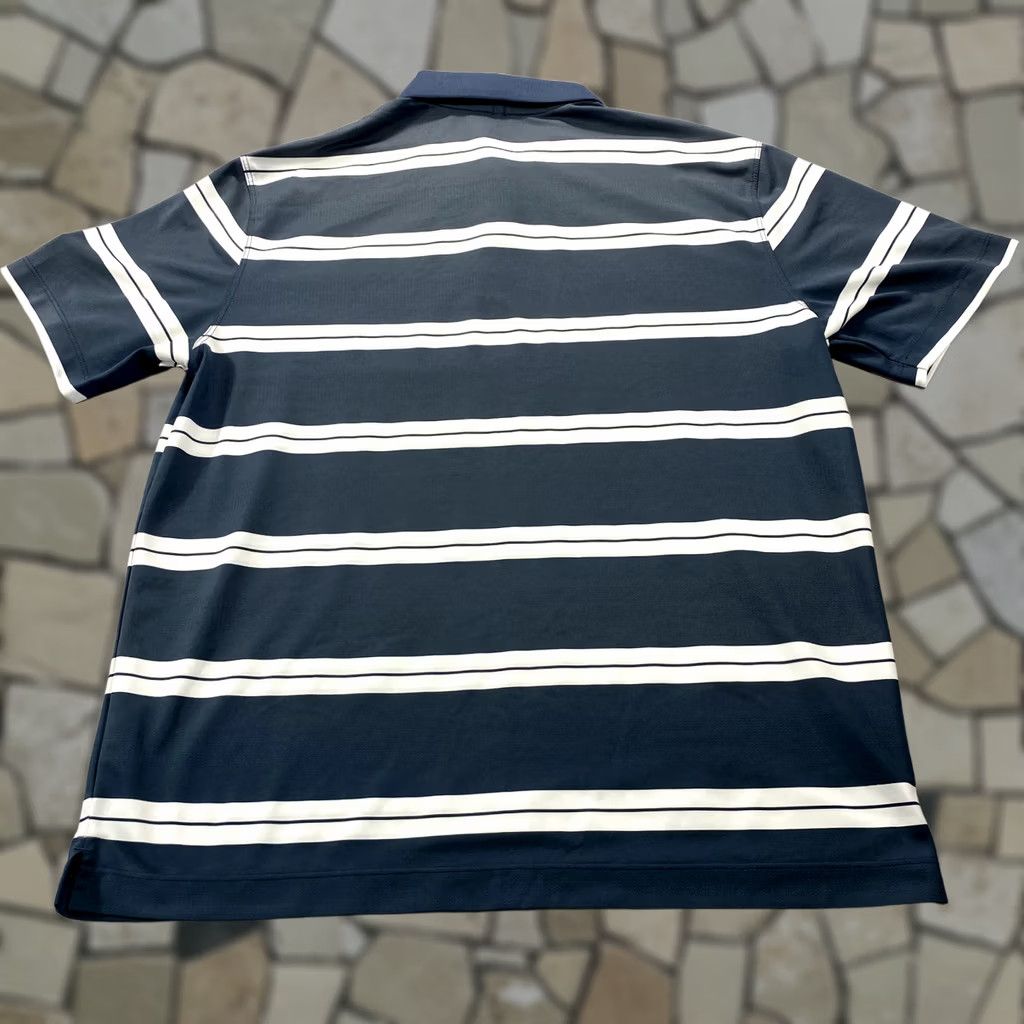 Nike Nike Tour Performance Polo Shirt Mens L Gray Multicolor Striped Short Sleeve Button Logo Golf Activewear Casual Seasonal Lightweight Size US L / EU 52-54 / 3 - 1 Thumbnail
