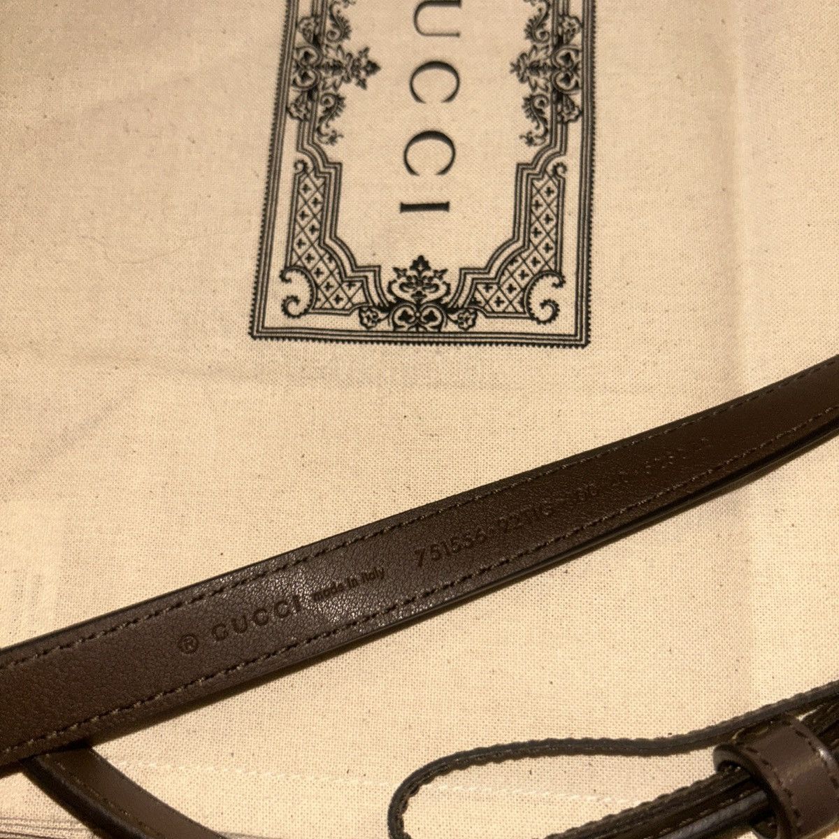 Gucci Gucci Interlocking G Buckle Thin Belt 751556 Size 100 Size ONE SIZE - 6 Thumbnail