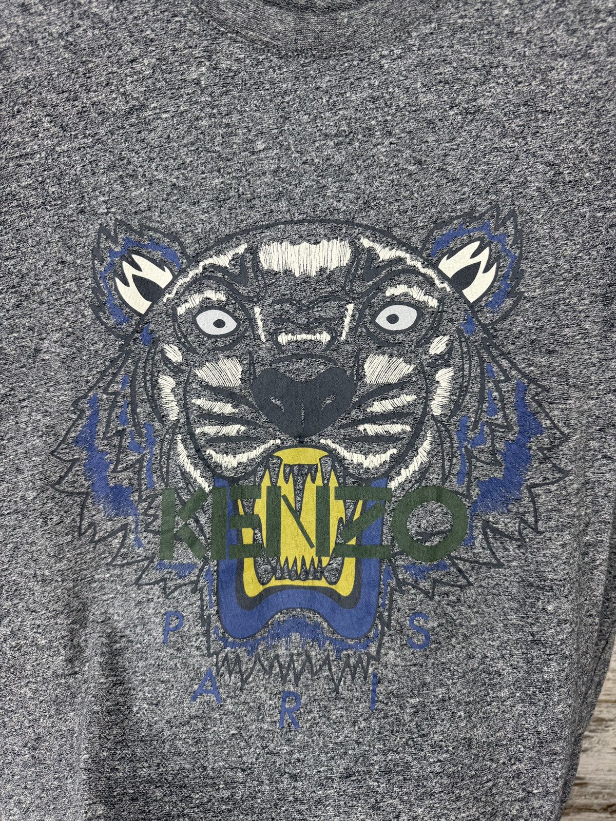 Kenzo Mens Vintage Kenzo Paris T-shirt big logo tiger tee luxury Size US L / EU 52-54 / 3 - 8 Thumbnail