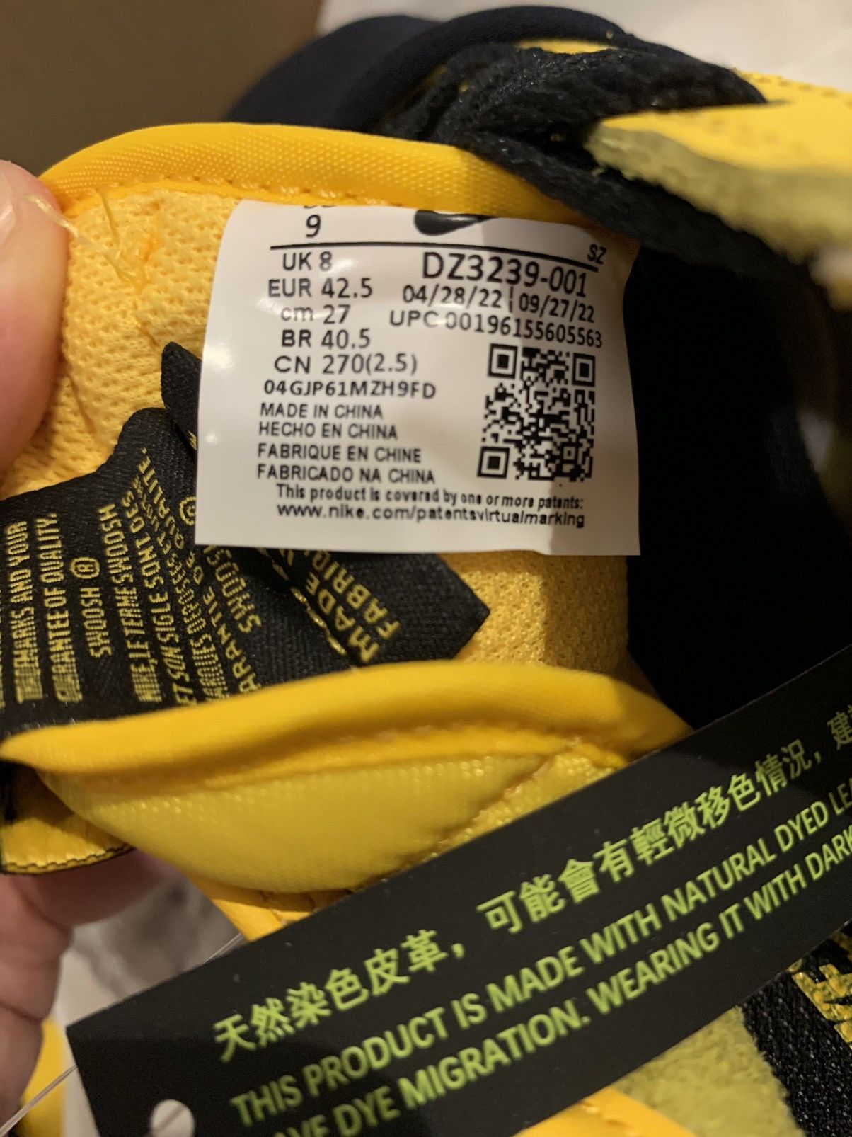 CLOT × Nike Nike x Clot “CLOTEZ” Yellow/Black Bruce Lee Size US 9 / EU 42 - 5 Thumbnail