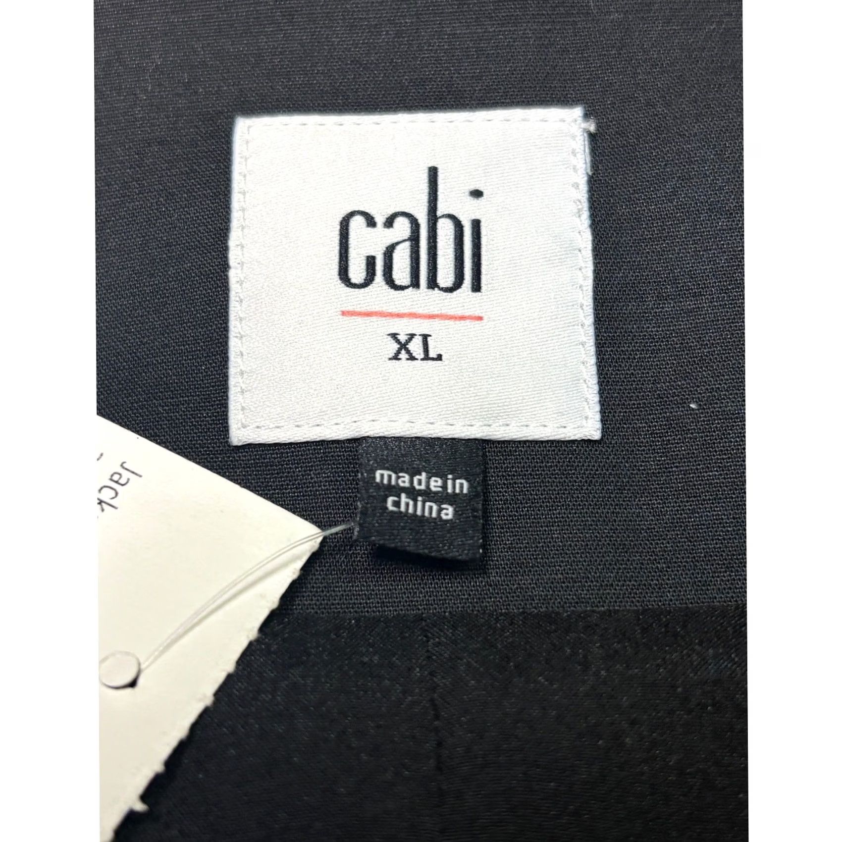 Vintage NWT CAbi Black Back in Jacket - Satin Trim Utility Style XL Womens Size XL / US 12-14 / IT 48-50 - 3 Thumbnail