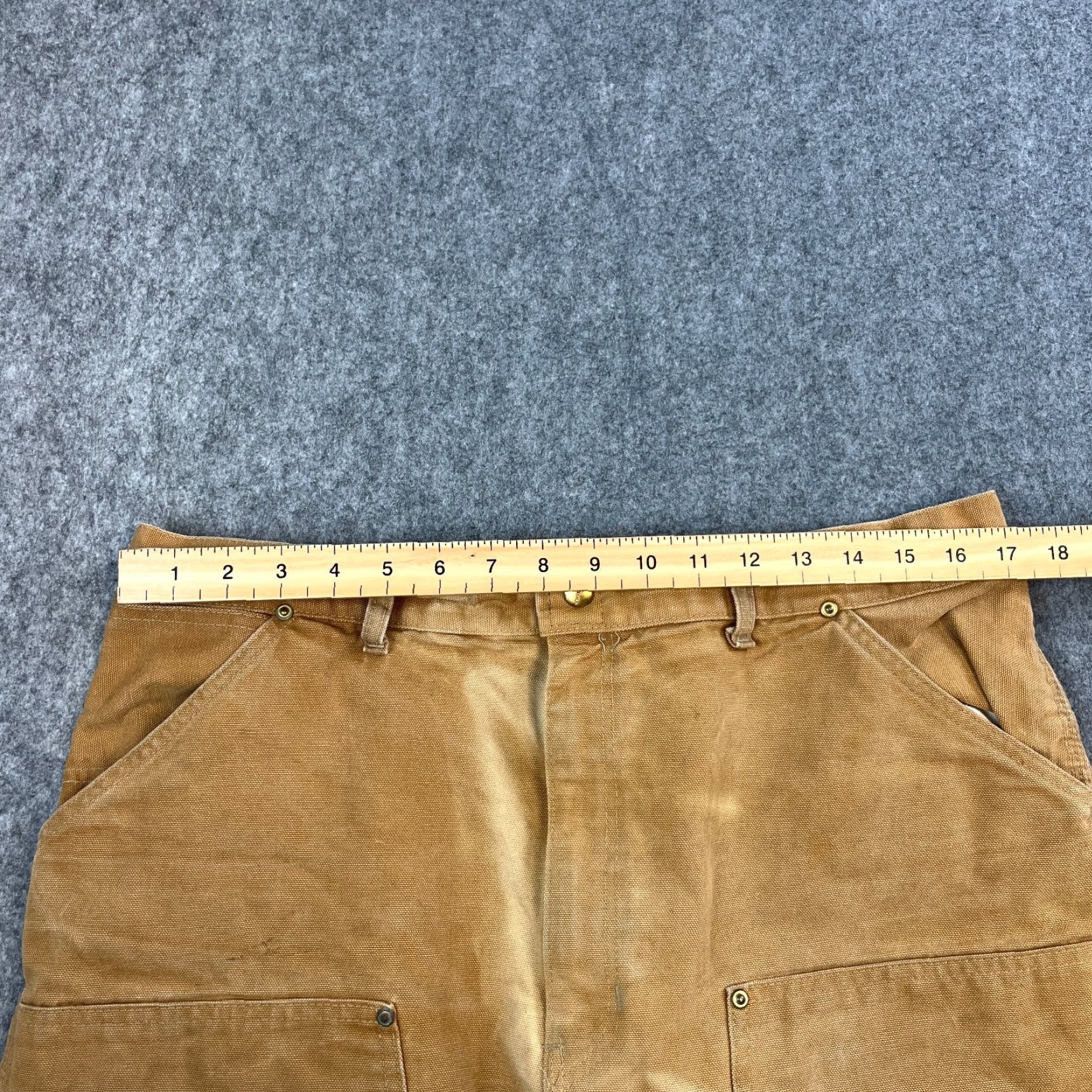 Carhartt Vintage Carhartt Mens Jeans Relaxed Baggy Carpenter 34 32 Double Knee Canvas USA Jeans Mens 34 Size US 34 / EU 50 - 6 Thumbnail