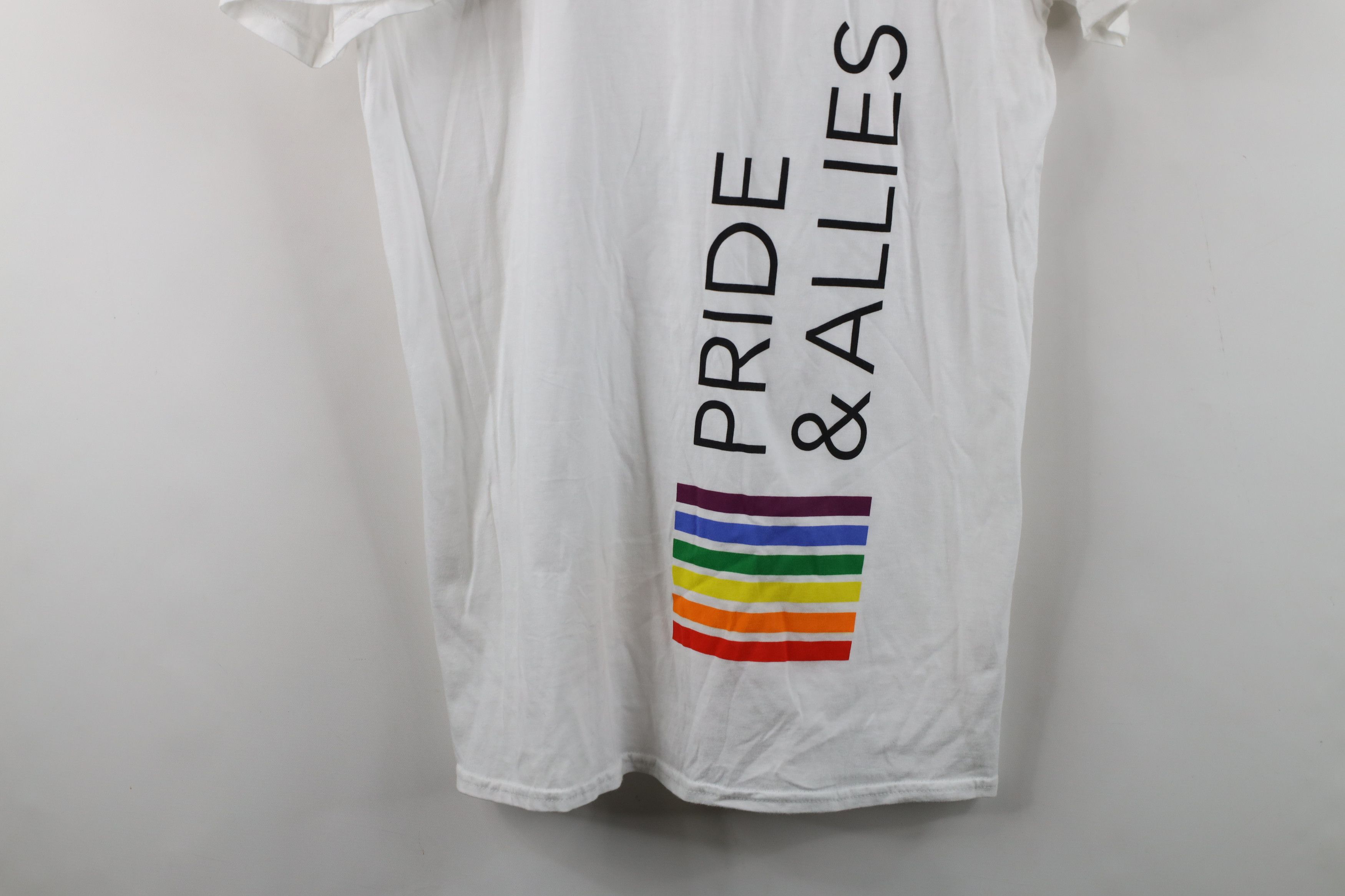 Vintage Stanley Black & Decker Allies Rainbow Gay T-Shirt White Size M / US 6-8 / IT 42-44 - 3 Thumbnail