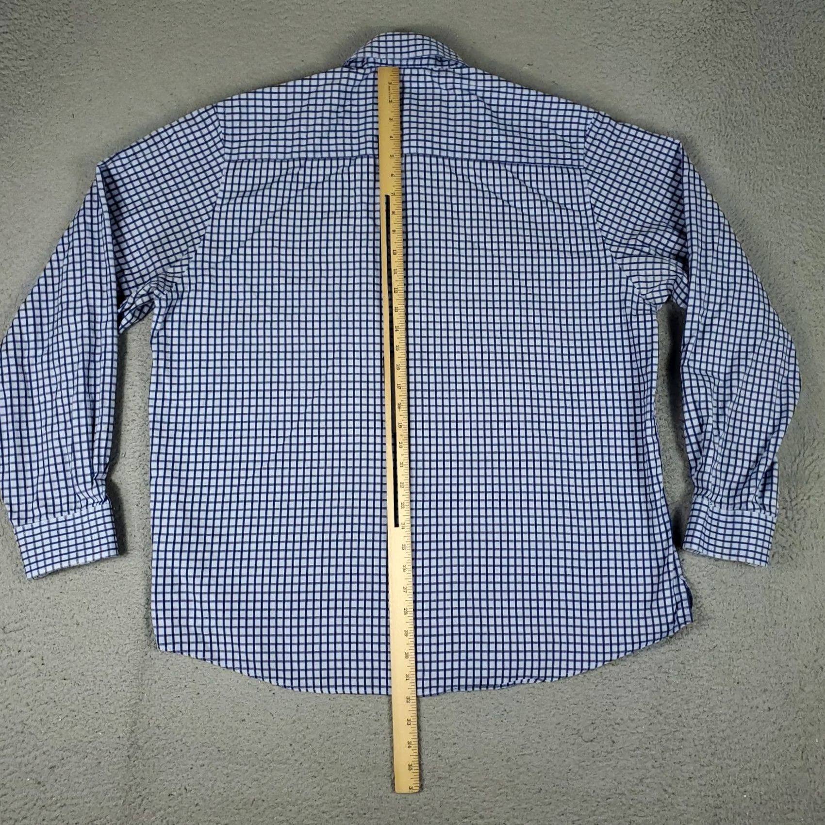 Vintage Jhane Barnes Shirt Mens XL Blue Check Button-Up Long Sleeve Shirt Button-Up Casual Formal Workwear 90s Modern Preppy Mens Size US L / EU 52-54 / 3 - 3 Thumbnail