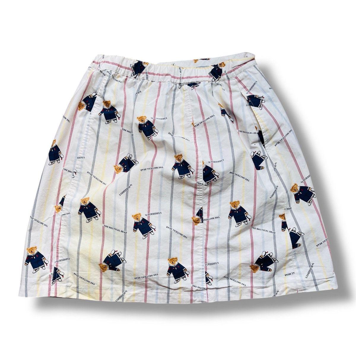 Burberry × Vintage Real Vintage Burberrys The Nautical Bear Monogram Skirts Size 26" / US 2 / IT 38 - 3 Thumbnail