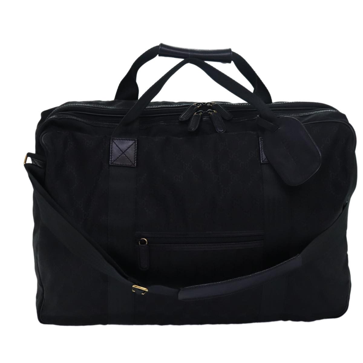 Gucci Gg Canvas Black Canvas Travel Bag (Pre-Owned) Size ONE SIZE - 1 Thumbnail