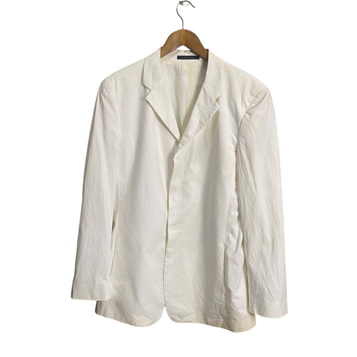 Emporio Armani × Vintage Emporio Armani white blazer coat Size 50R - 1 Thumbnail