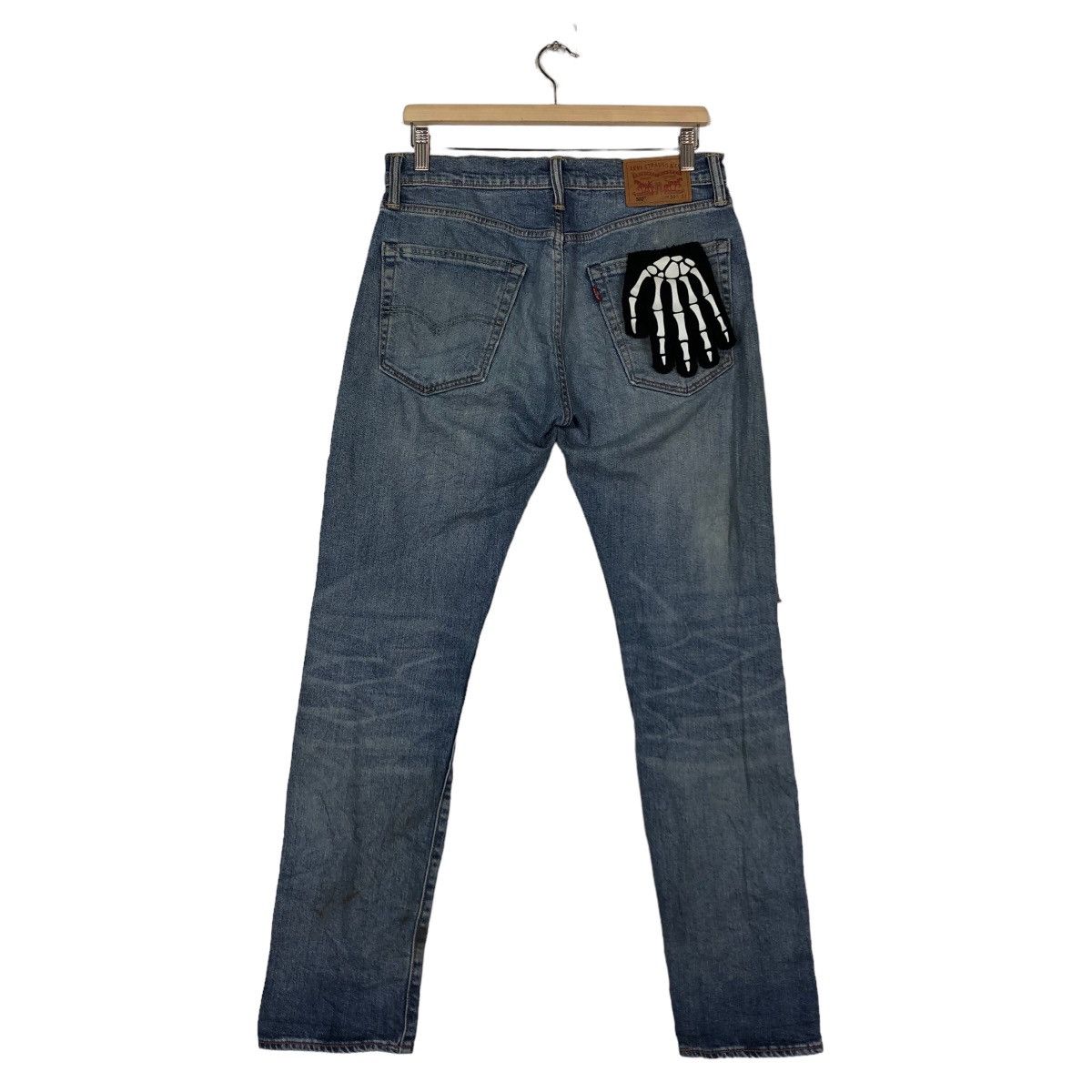 Levi's 🔥90’s Vintage Levi’s Distressed Denim Jeans Size US 32 / EU 48 - 7 Thumbnail