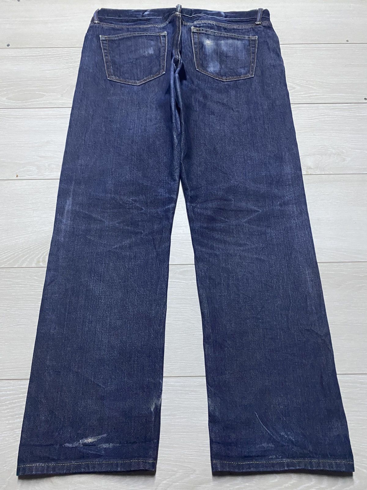 Undercover × Uniqlo Vintage Japanese Uniqlo Blue Wash Selvedge Repair Jeans Size US 36 / EU 52 - 2 Thumbnail