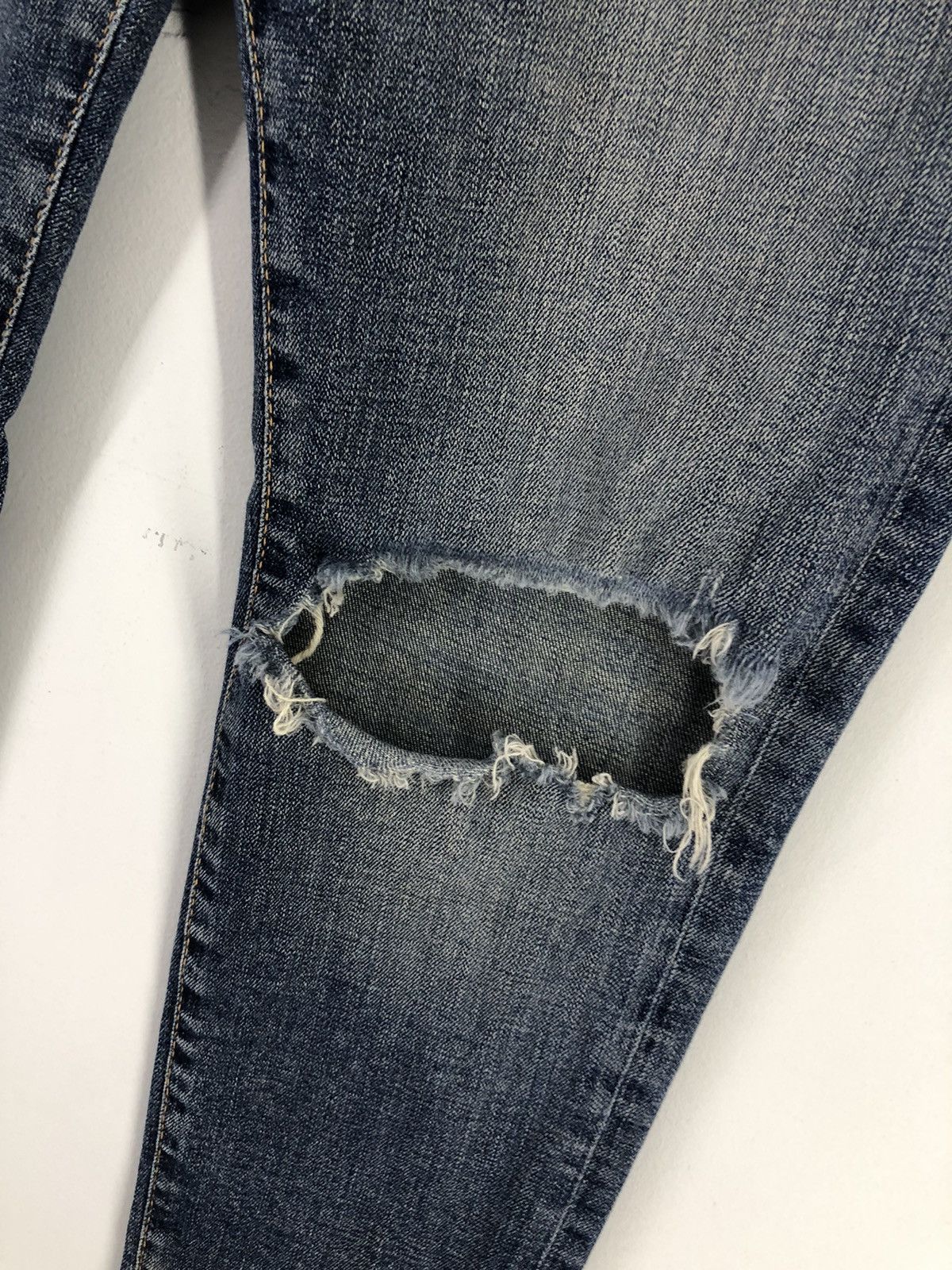 Represent Clo. Represent Destroyer Denim Rockstar Blue Skinny Jeans Size US 28 / EU 44 - 8 Thumbnail