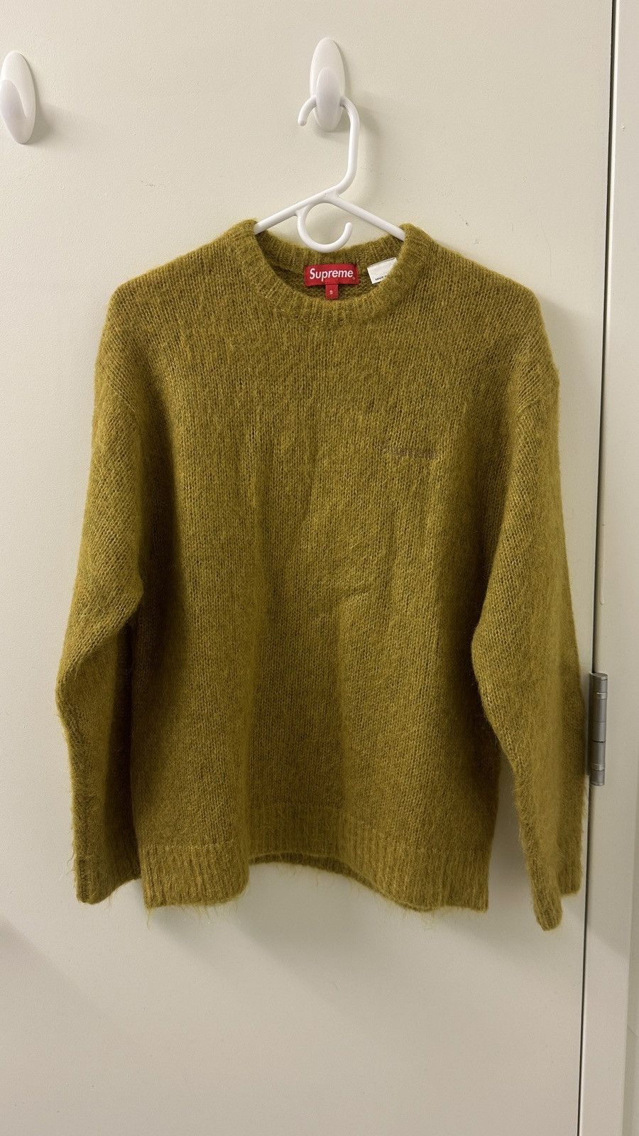 image of Supreme Mohair Sweater Size Small in Acid Green, Men's