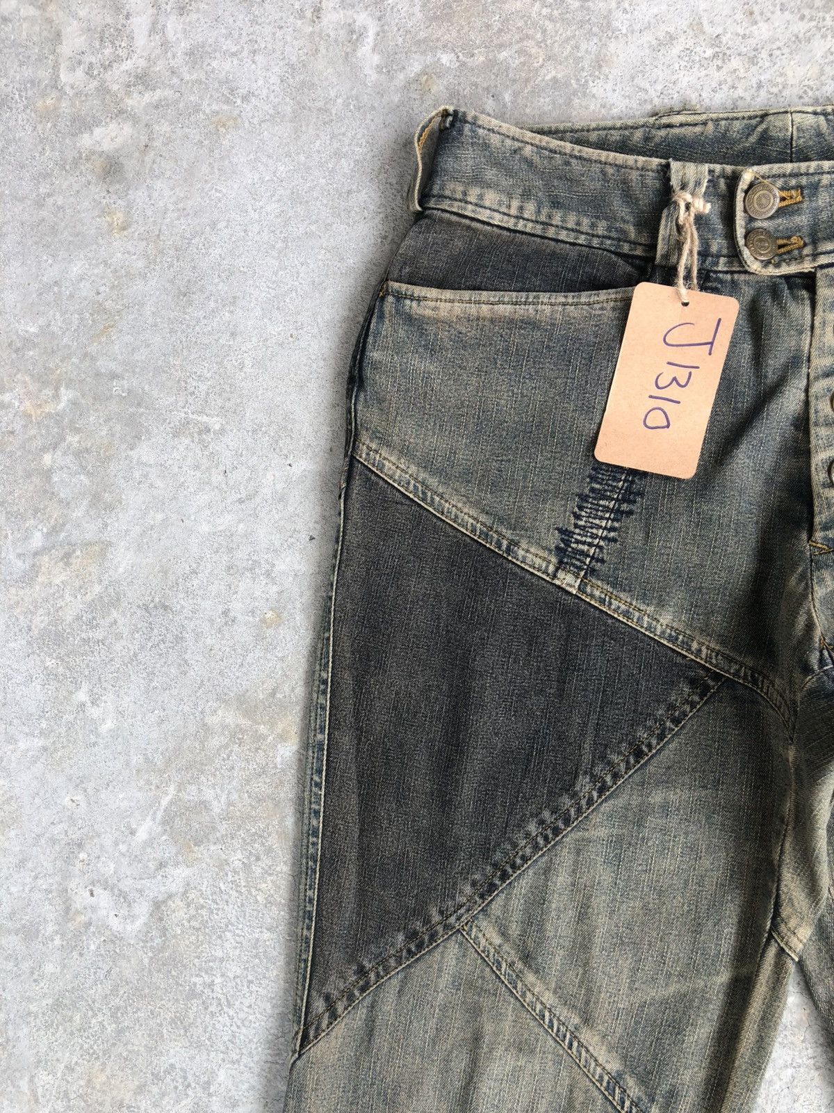 Tornado Mart Japanese Tornado Mart Flared Jeans Patchwork Distressed Size US 29 - 4 Thumbnail