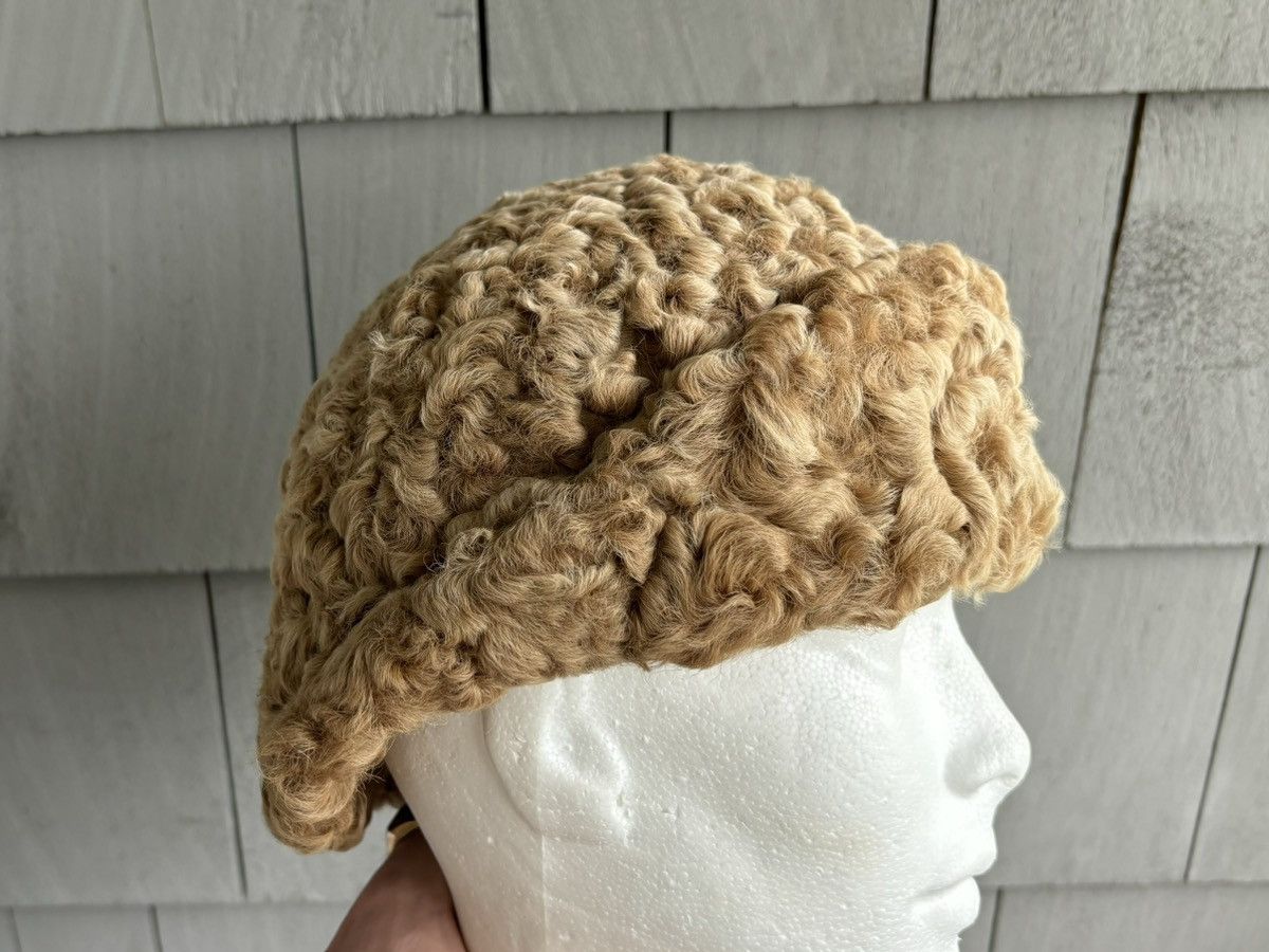 Vintage Vintage Fur Hat Astrakhan Cossack Wool Sheep Euro Russia Cap Size ONE SIZE - 11 Thumbnail