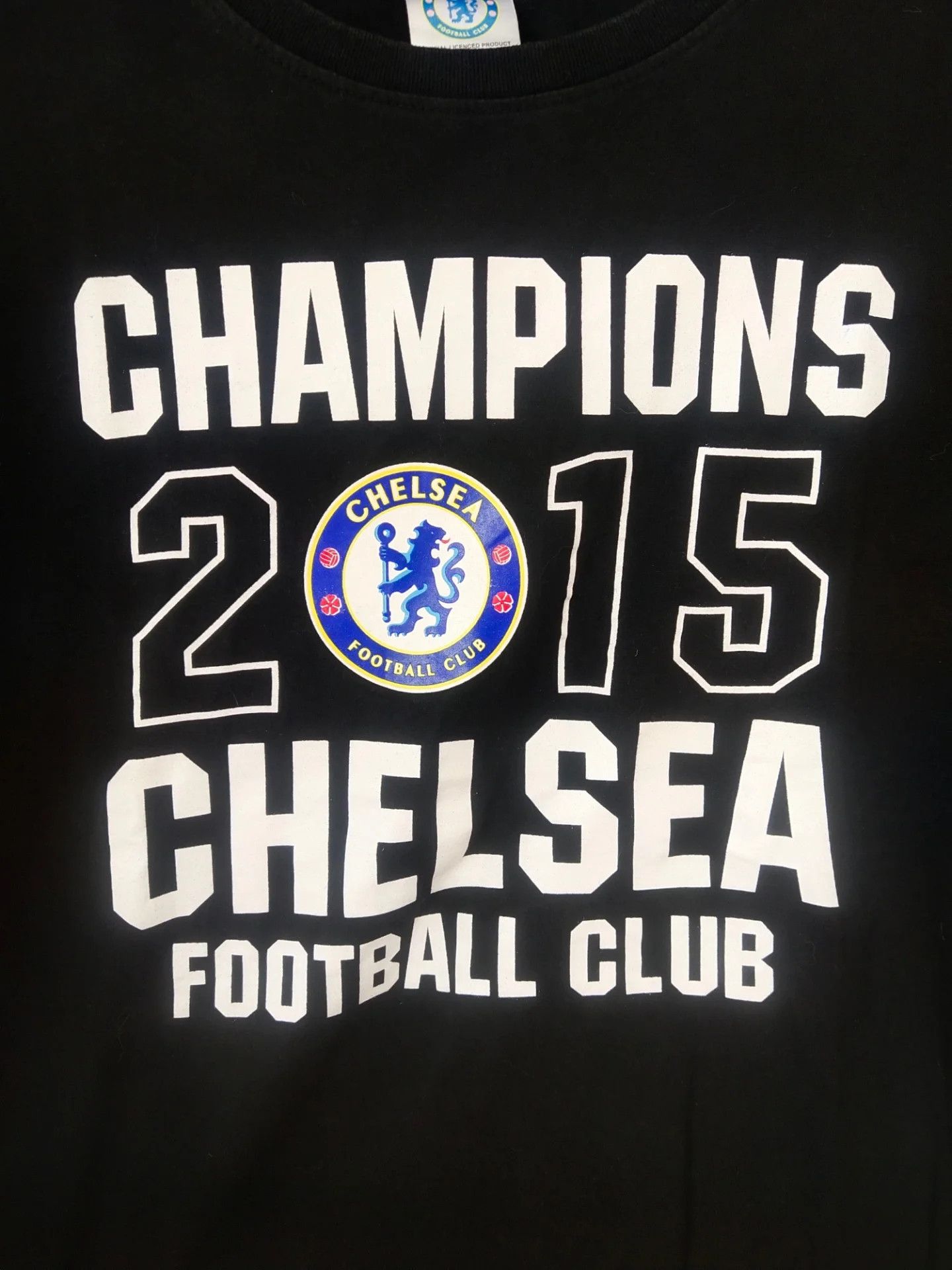 Chelsea Soccer Chelsea FC Champions 2015 Soccer Merch Tee Size US L / EU 52-54 / 3 - 2 Thumbnail