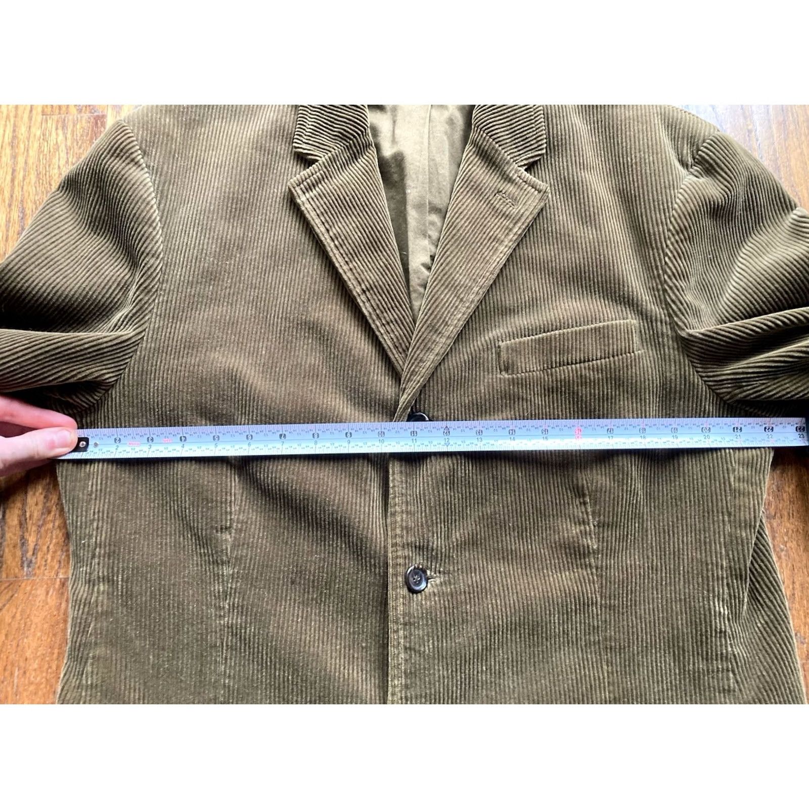 Polo Ralph Lauren VINTAGE Polo Ralph Lauren Jacket Mens L Green VTG Corduroy Blazer Button Thick Academia Size US L / EU 52-54 / 3 - 5 Thumbnail