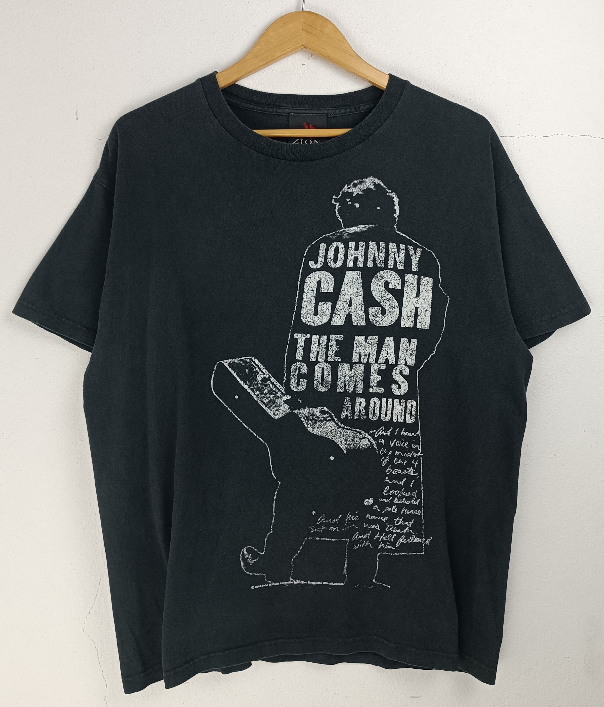 Vintage VINTAGE Y2K FADED JOHNNY CASH TEE BOB DYLAN ELVIS FLEETWOOD Size US L / EU 52-54 / 3 - 3 Thumbnail