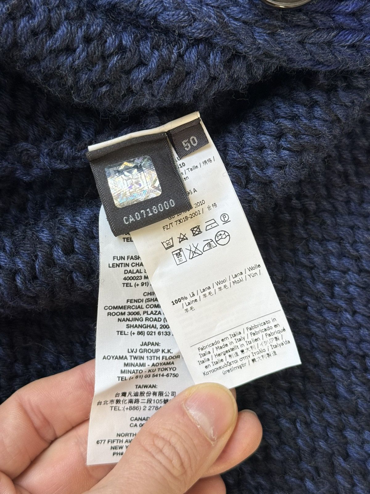 Fendi HANDMADE KNIT Size US M / EU 48-50 / 2 - 4 Thumbnail