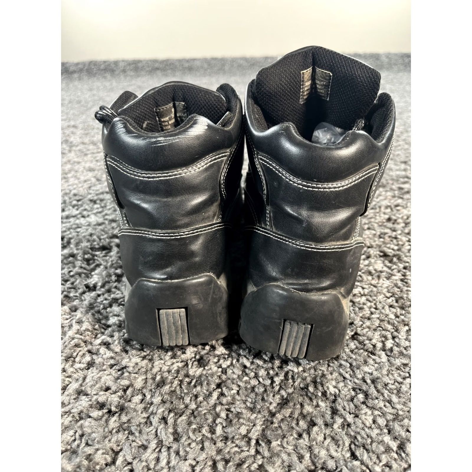 Route 66 VINTAGE Route 66 Boots Womens Platform Block Heel Leather Black 9 Y2K Casual Size US 9 / IT 39 - 3 Thumbnail