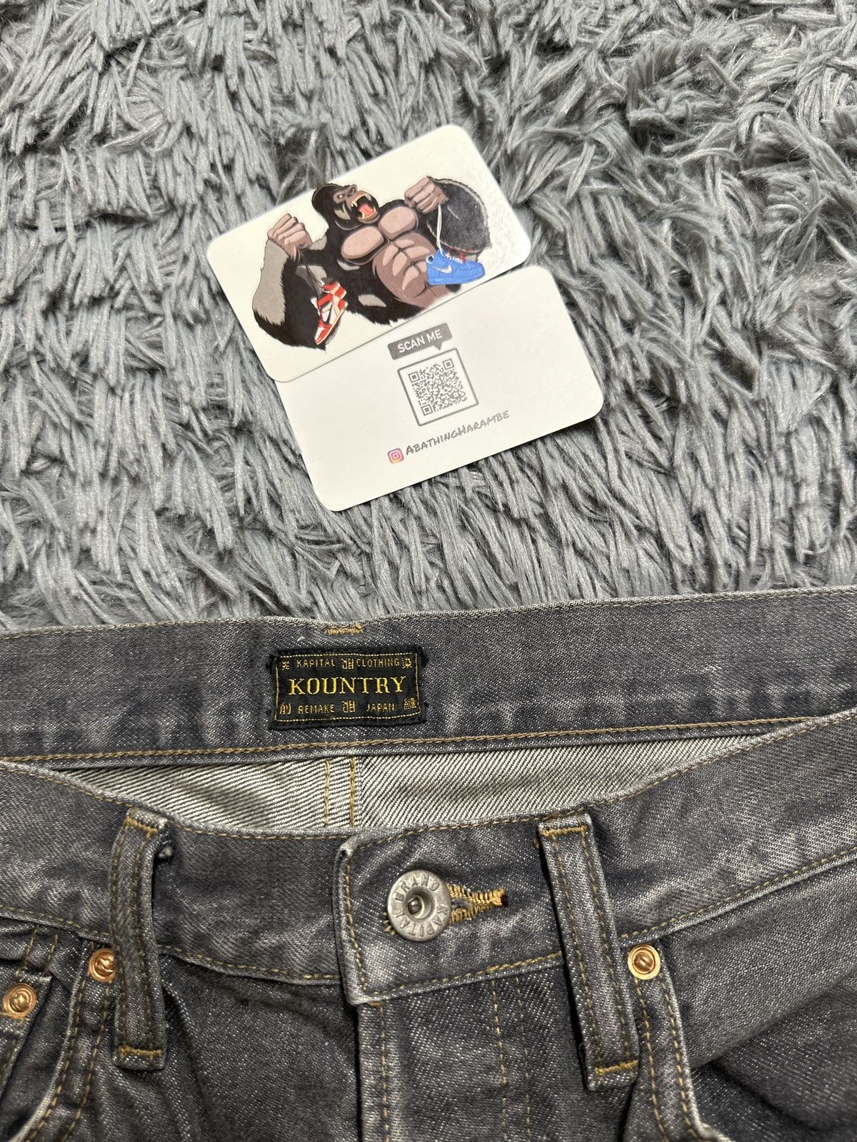 Kapital Kapital 12.5oz Mexican Tuxedo 5P Okagilly Bone Black Denim Size US 32 / EU 48 - 5 Thumbnail