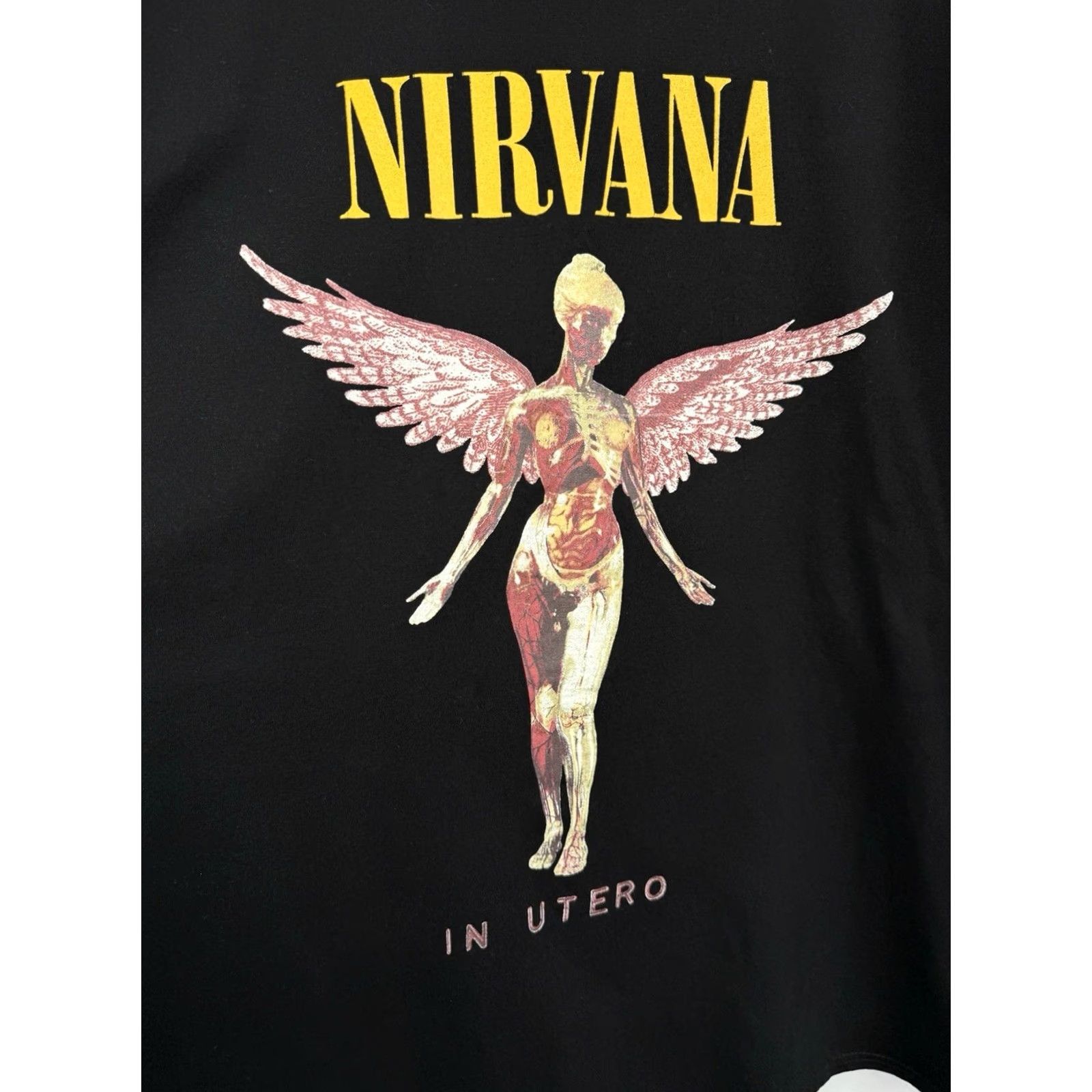 Vintage VINTAGE Nirvana T-Shirt Kurt Cobain In Utero Oversized L/XL Black Men Size US L / EU 52-54 / 3 - 4 Thumbnail