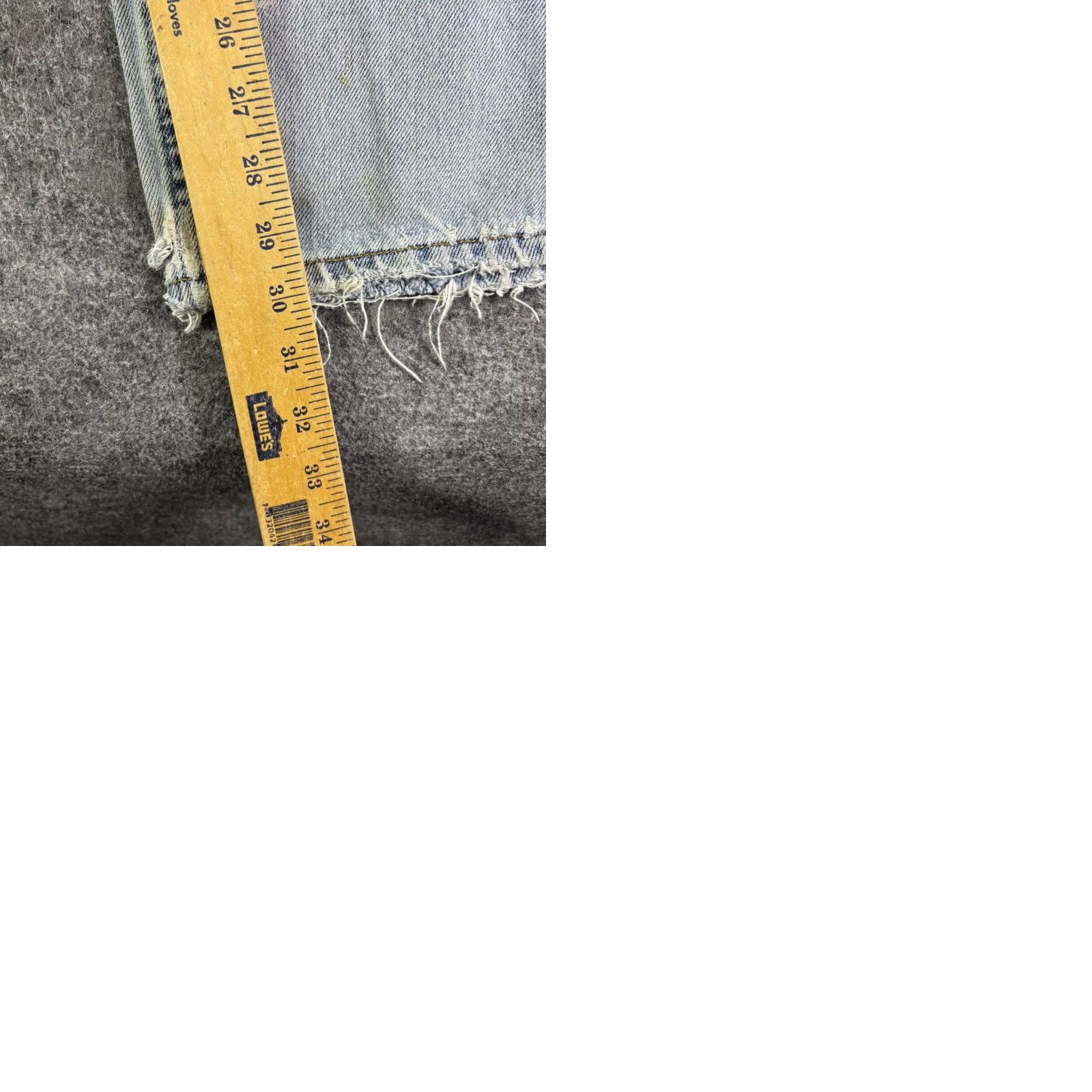Levi's Levis 505 Regular Fit Distressed Light Wash Jeans Mens 30x30 Vintage Denim Size US 30 / EU 46 - 9 Thumbnail