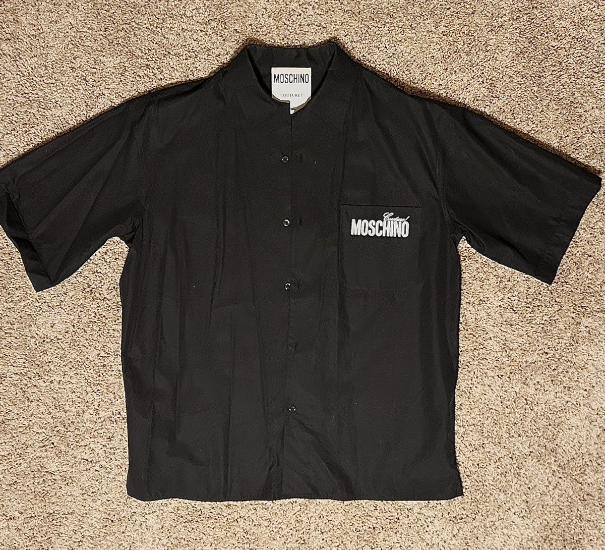 Moschino 2019 Moschino Oversized Logo Shirt Size US M / EU 48-50 / 2 - 2 Thumbnail