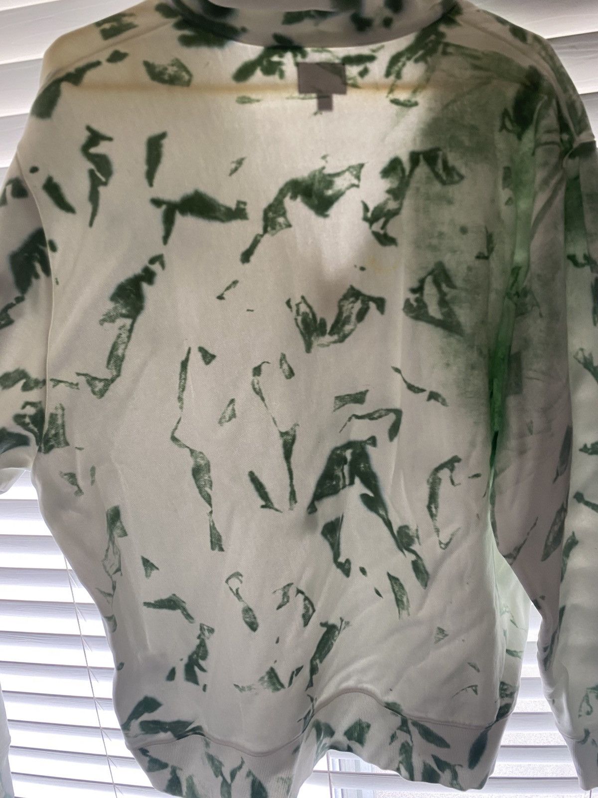 Noah Noah Tie Dye Green Quarter Zip Pullover Size US XL / EU 56 / 4 - 5 Thumbnail